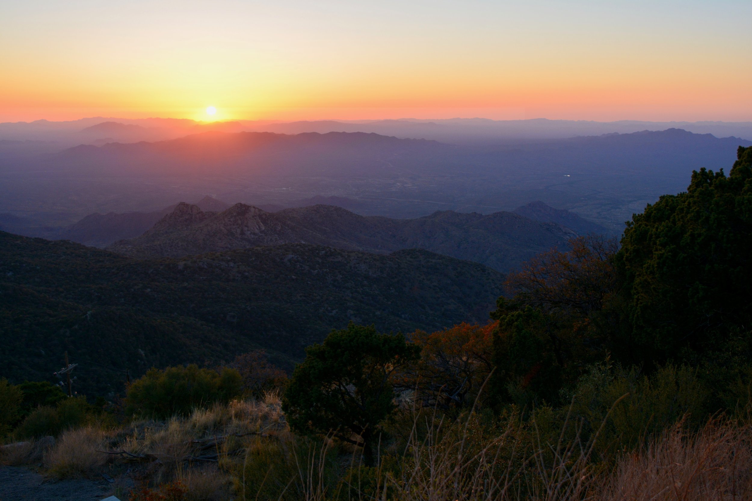 Sunset from atop Kitt Peak