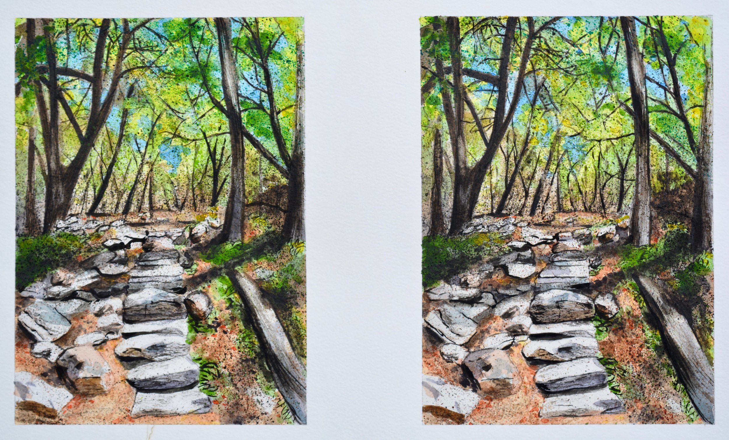 "The Land of Stories I" and "The Land of Stories II" - SOLD ( Commissioned pieces )