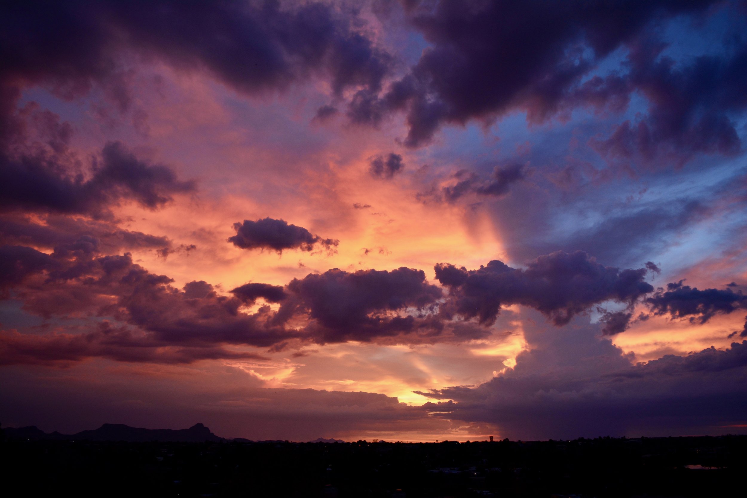 Monsoon magic at sunset