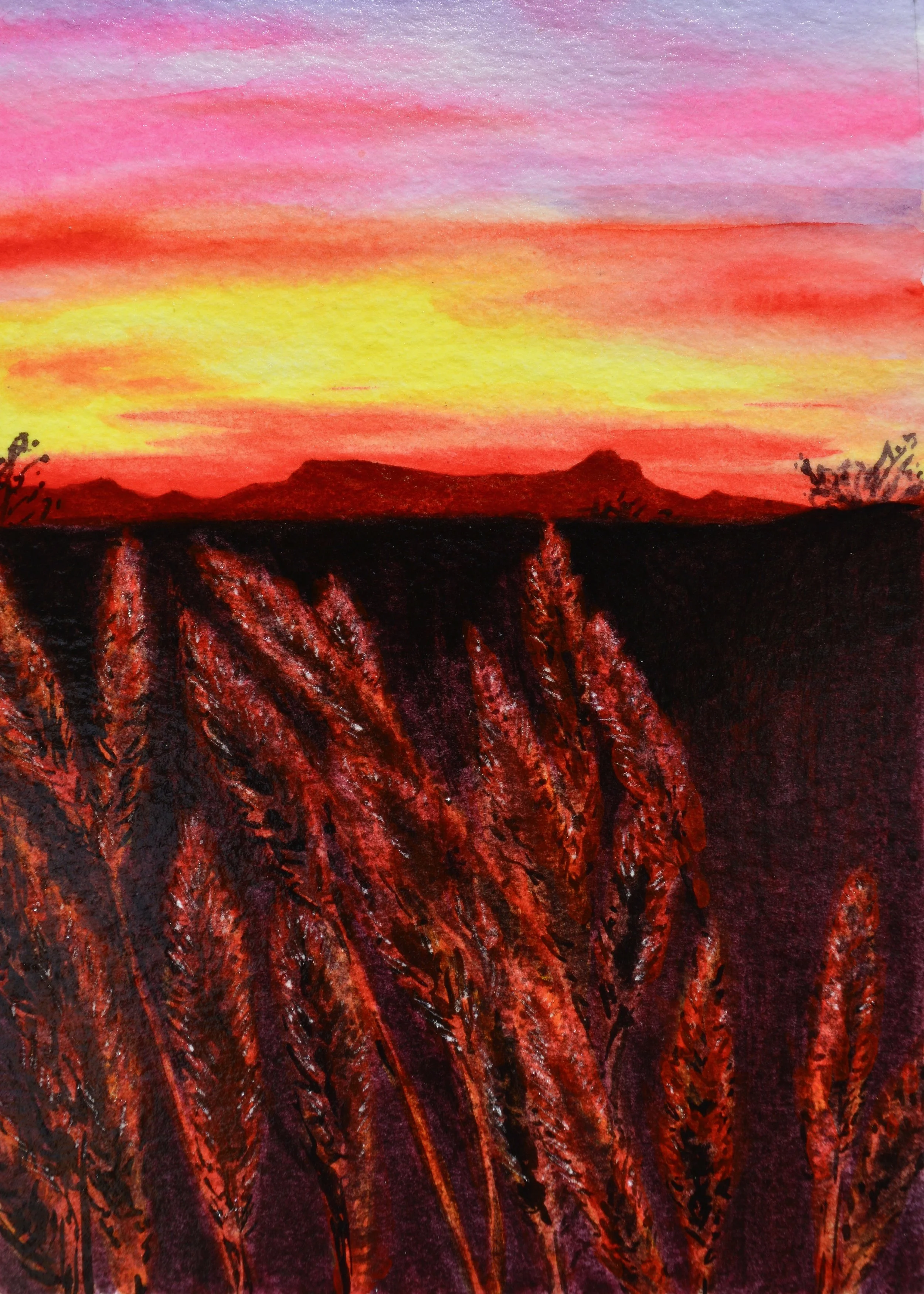 Sunset over Sombrero Peak