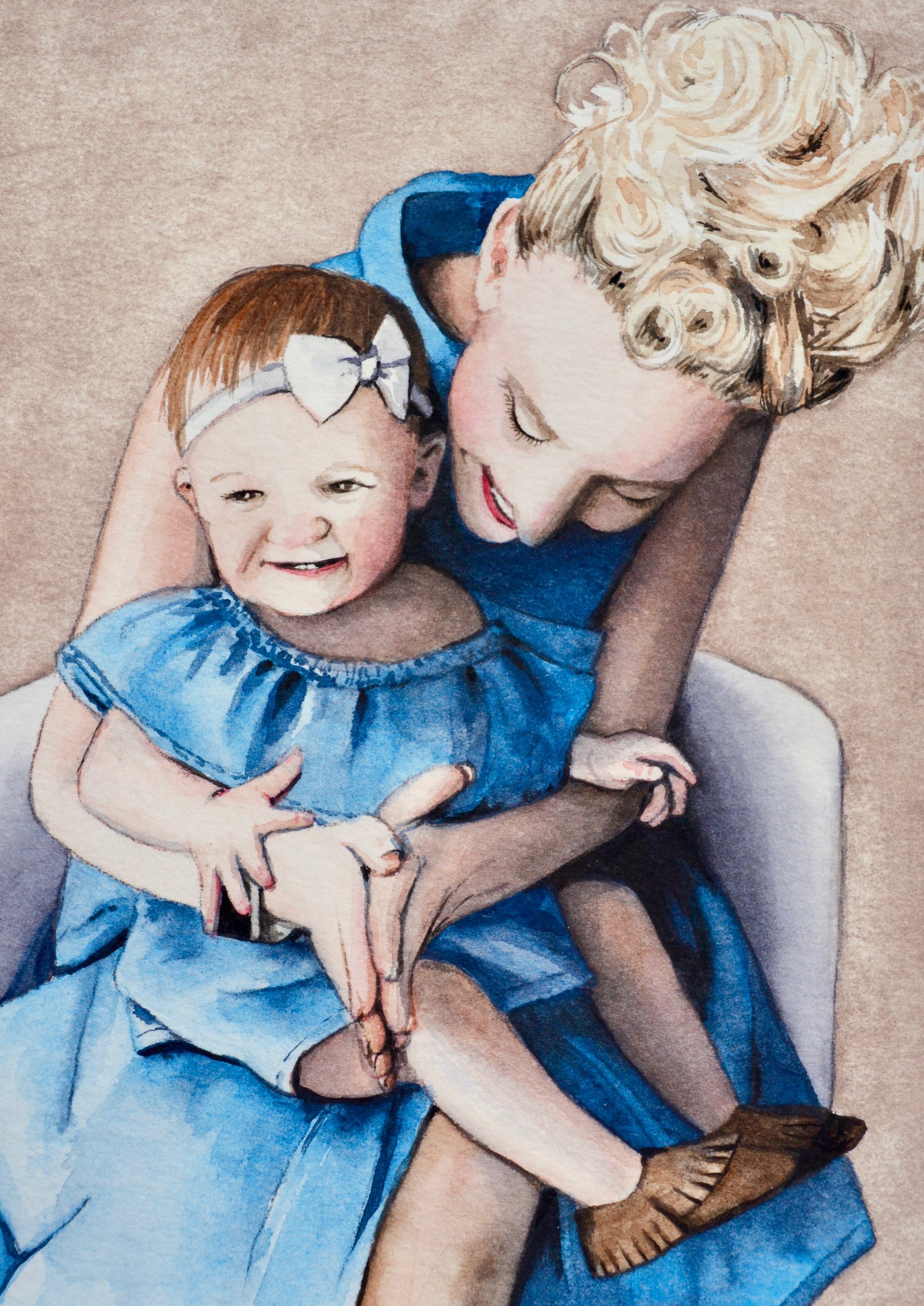“Baby Blue” SOLD ( commission ) 5x7”