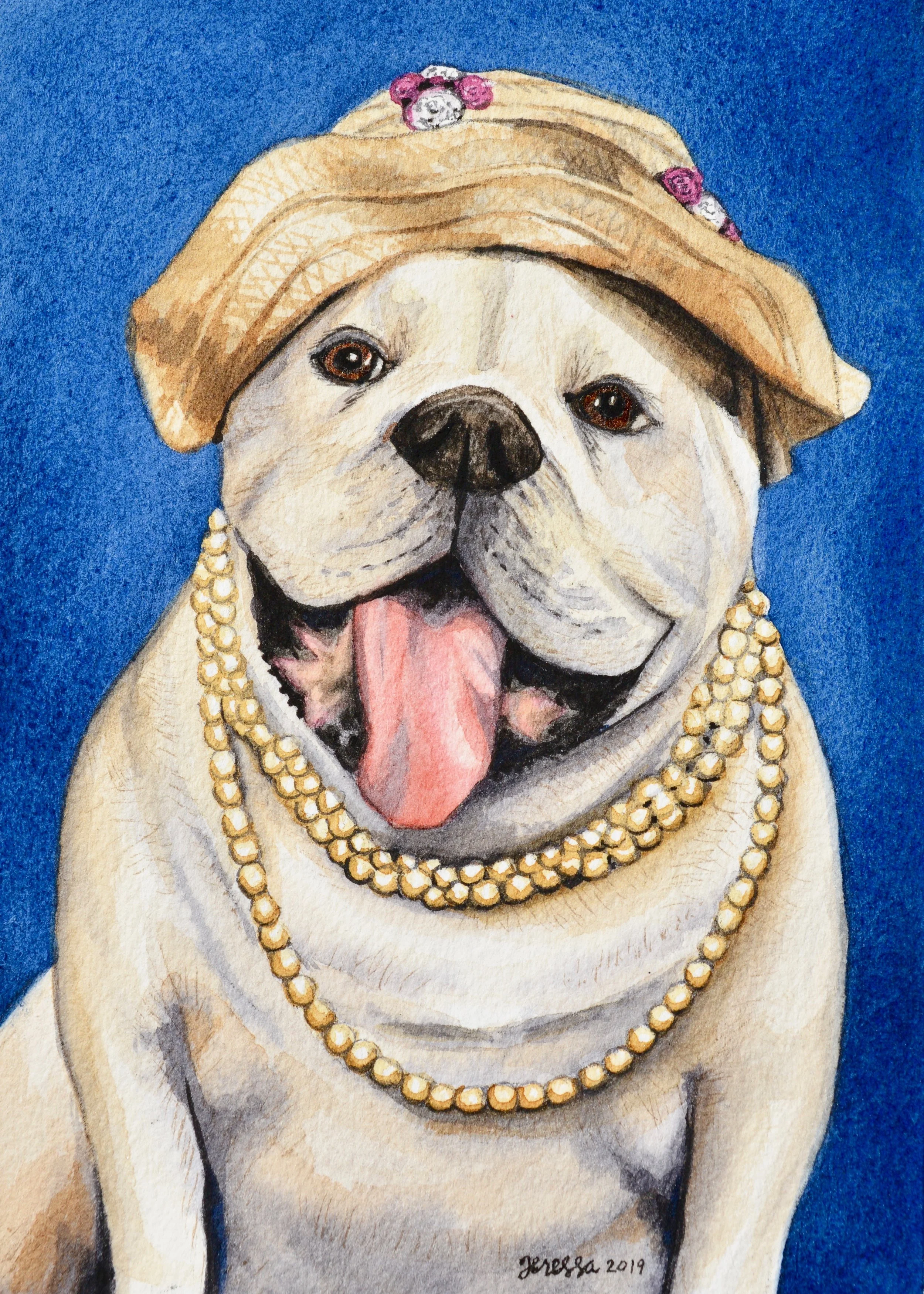 “Pearl of a Girl” SOLD (Commission) 5x7”