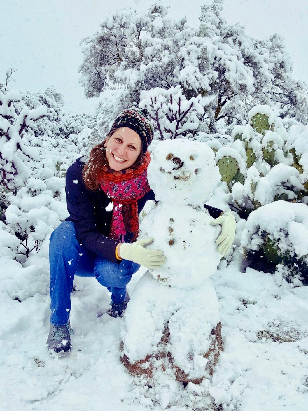 My snow friend and me
