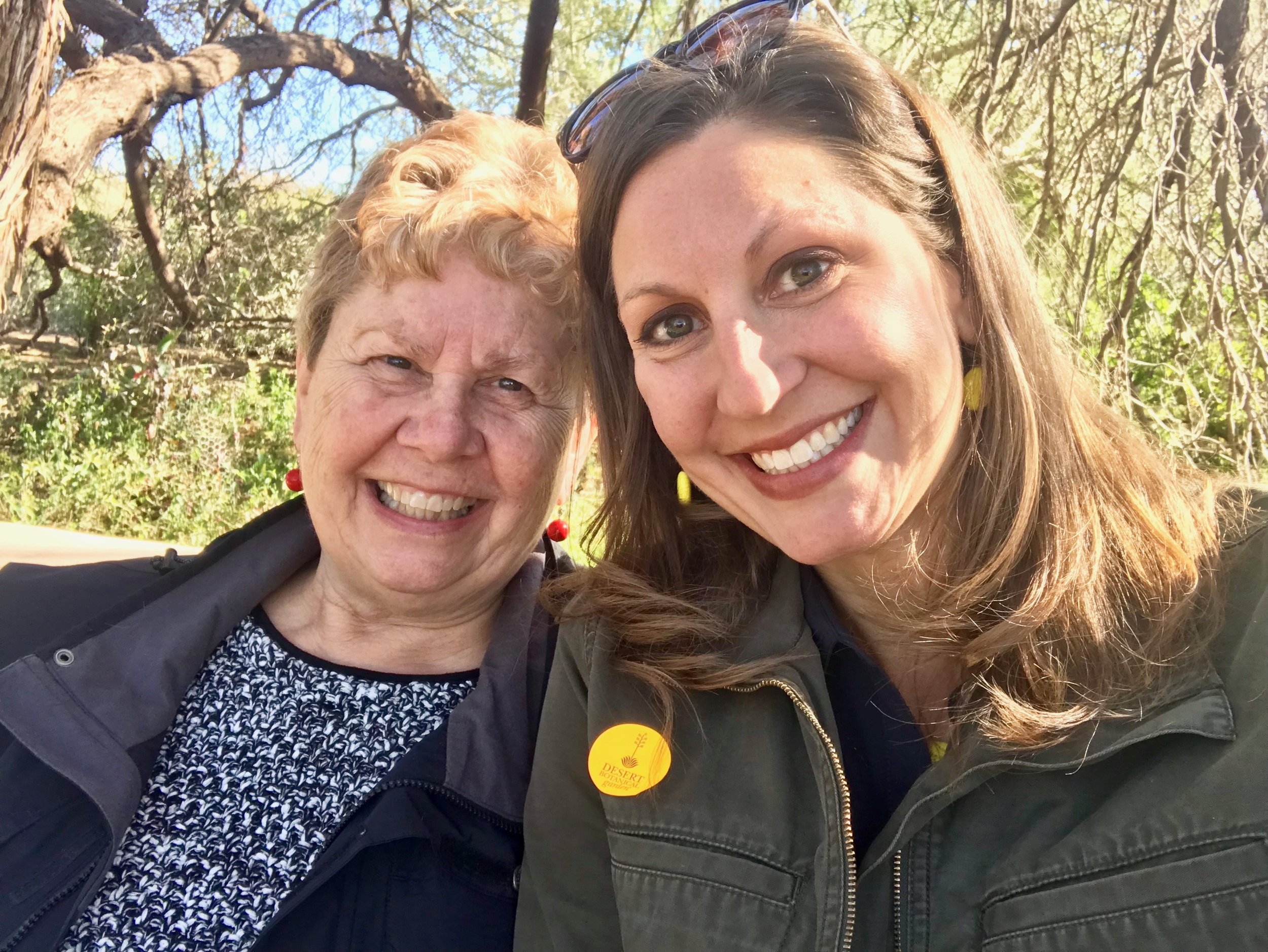 Mom and me at the Desert Botanical Gardens