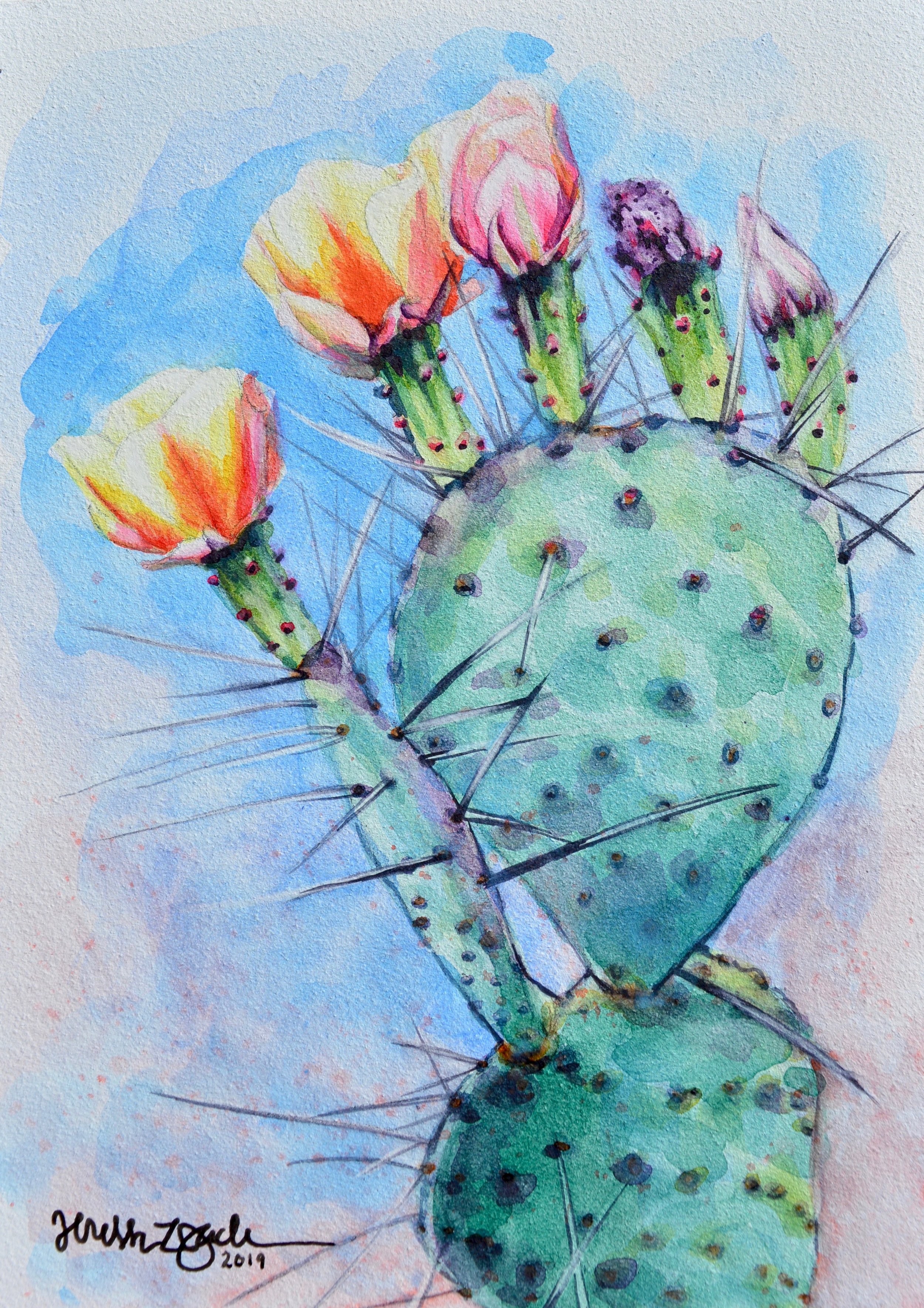 “Ice Cream Dream” For sale as of this blog posting 5x7” on Aquabord