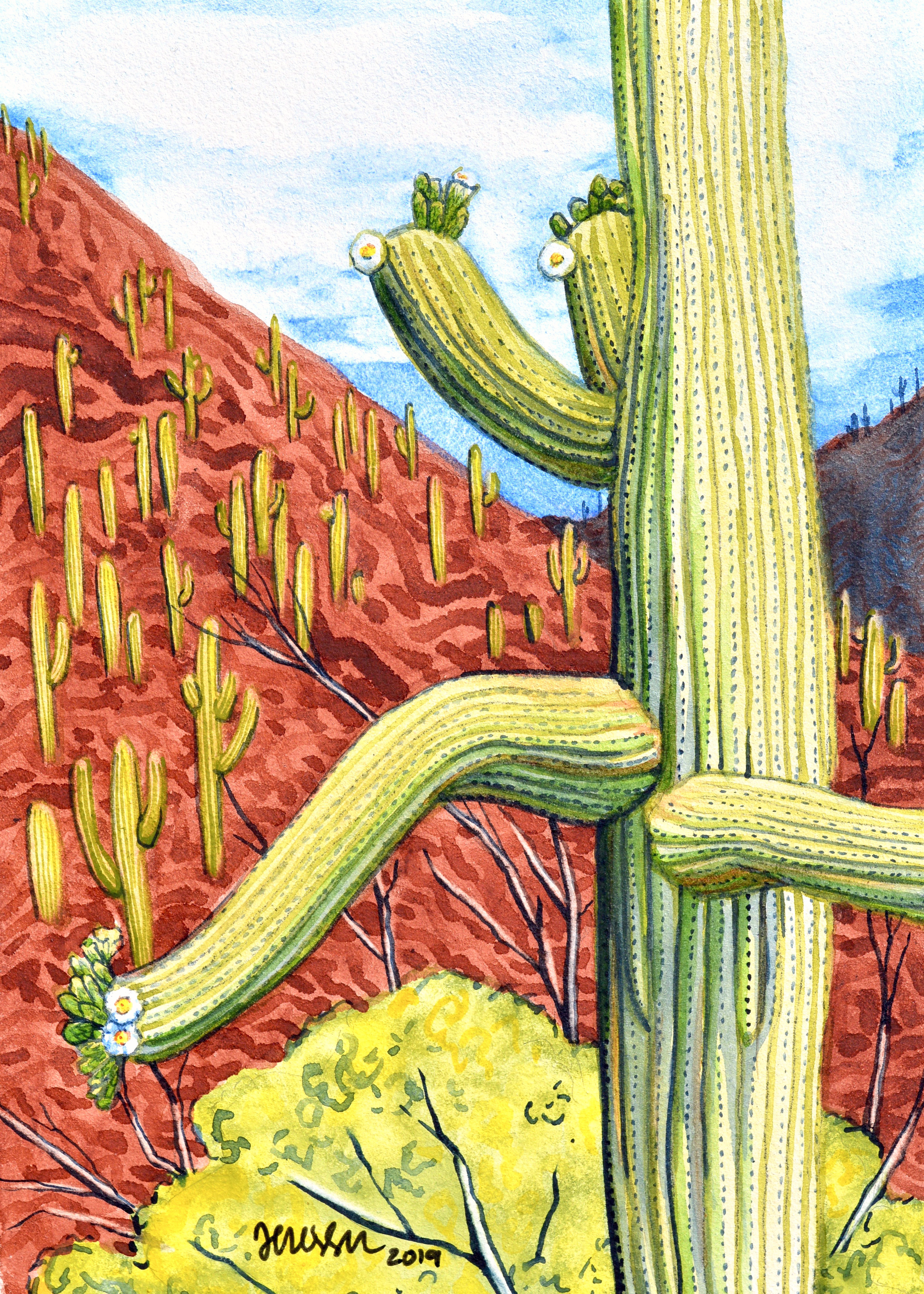 “Open Arms” 5x7” watercolor on Aquabord For sale as of this blog posting - visit my online shop to purchase.