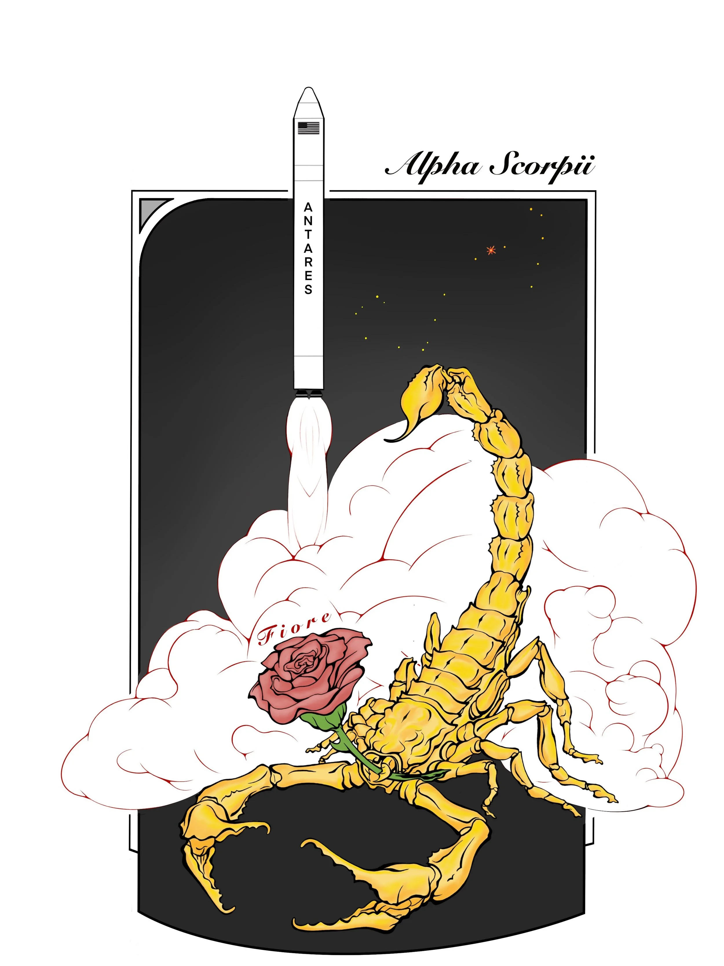 Antares Fiore - Digital Illustration for Orbital Science Company