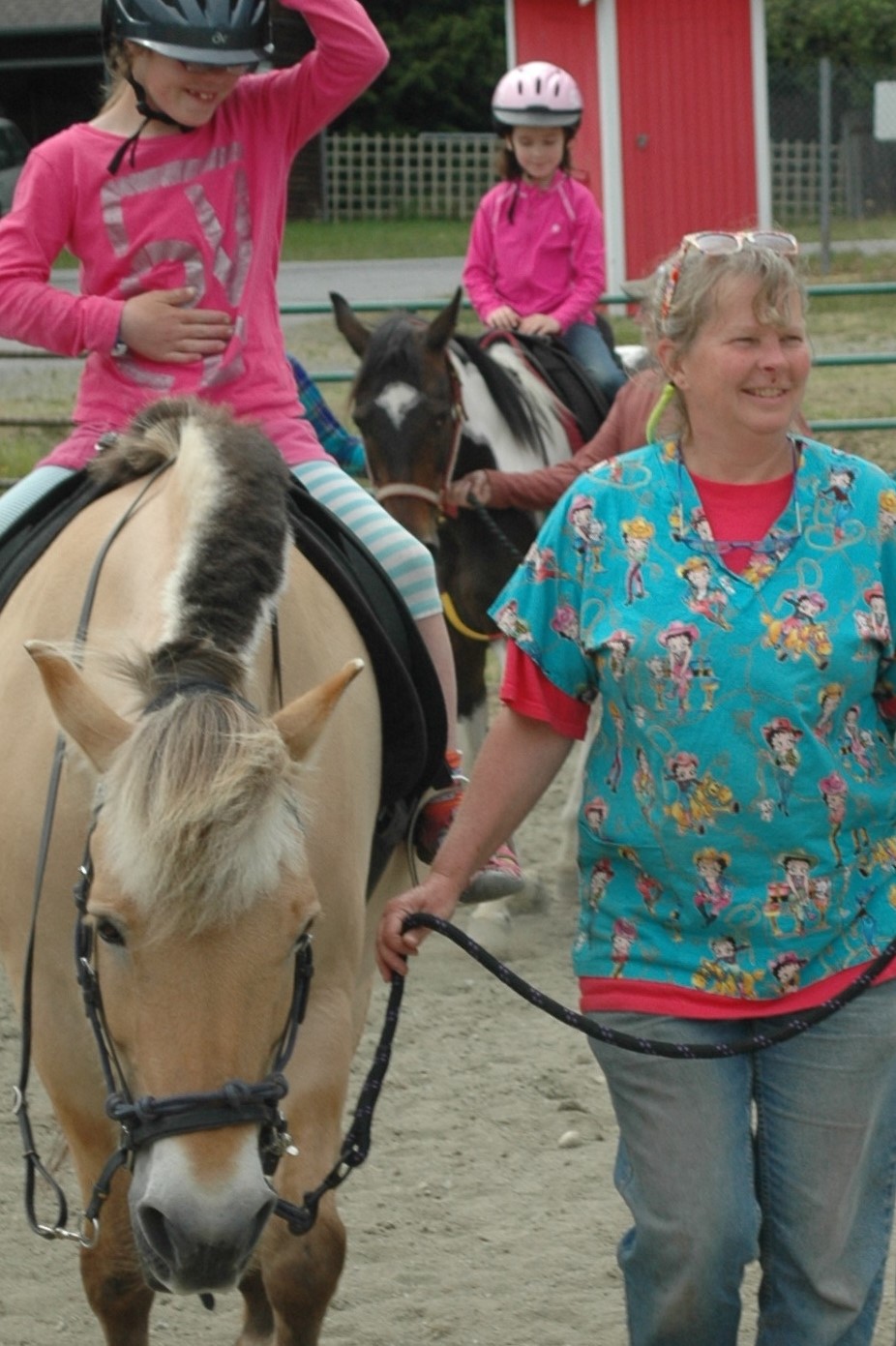 Donna is our Treasurer and brings her horse Dixie with her to the program.