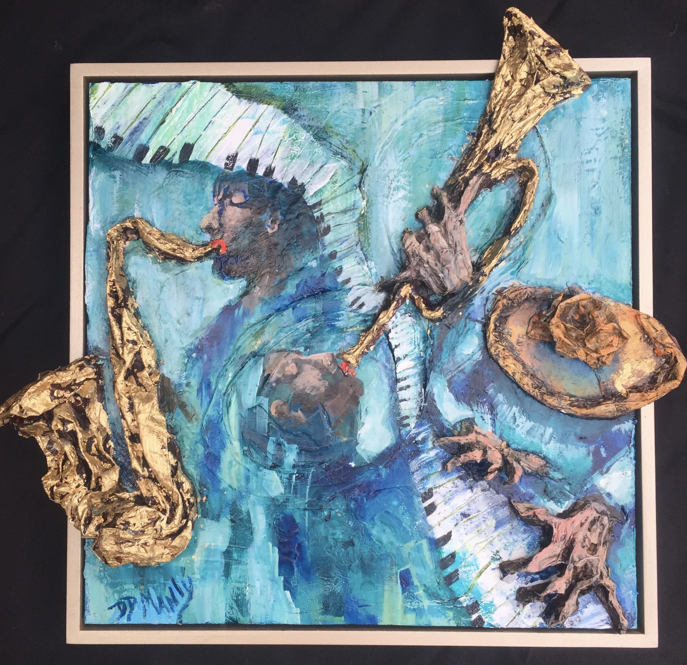 Hat and Hands 18 x 18