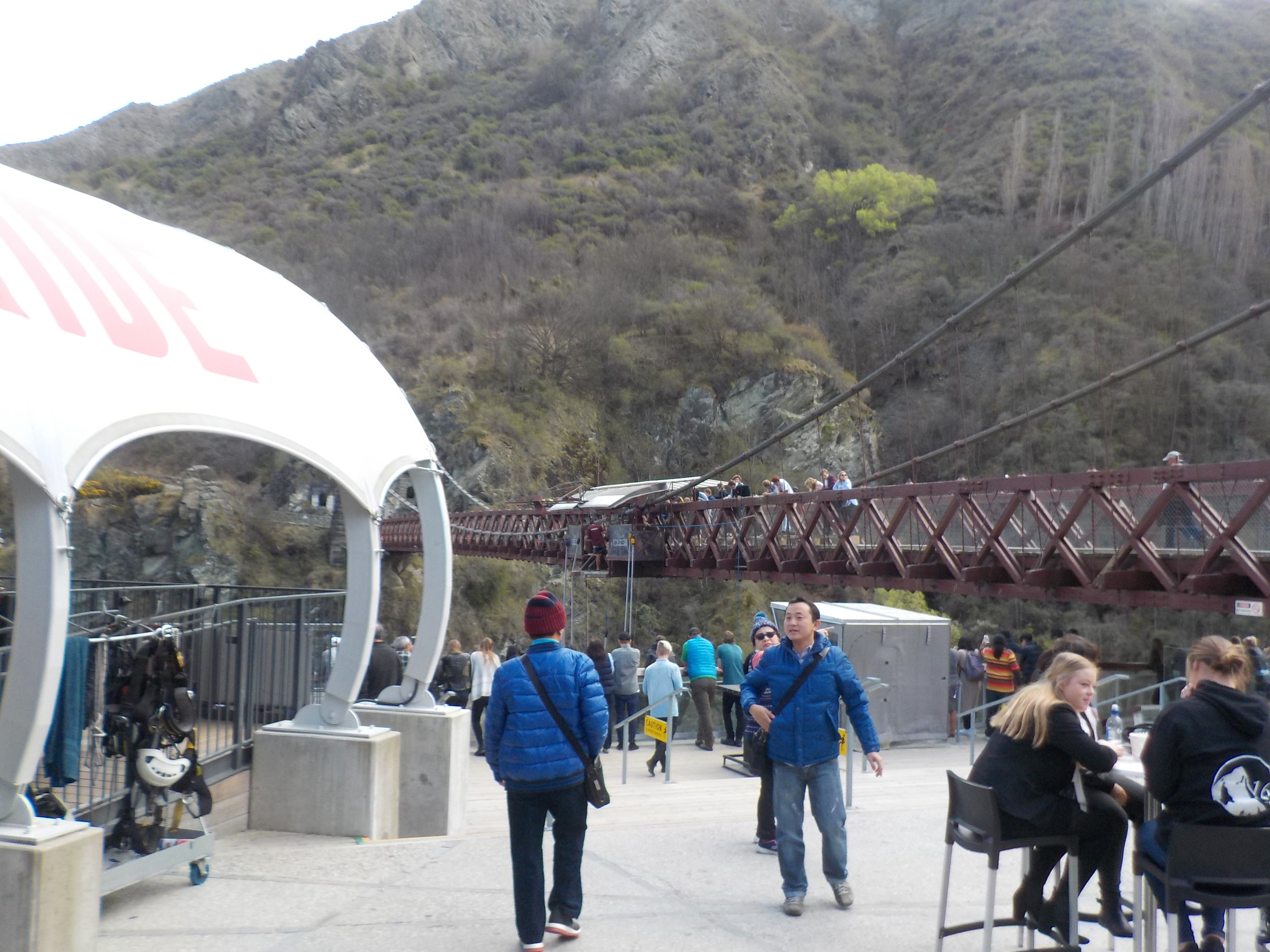 Viewing area of the world's first commercial bungy