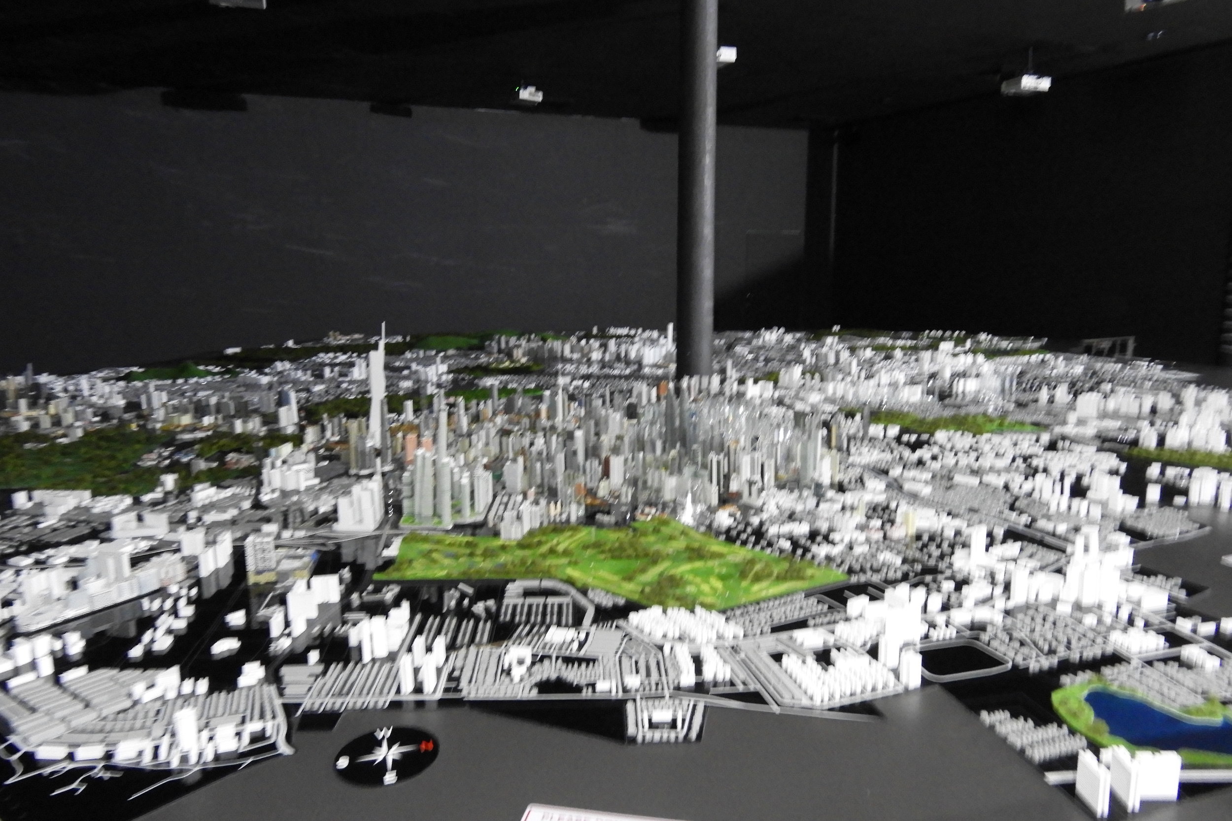 I managed to snap one lousy pic of the miniature city before the lights turned off