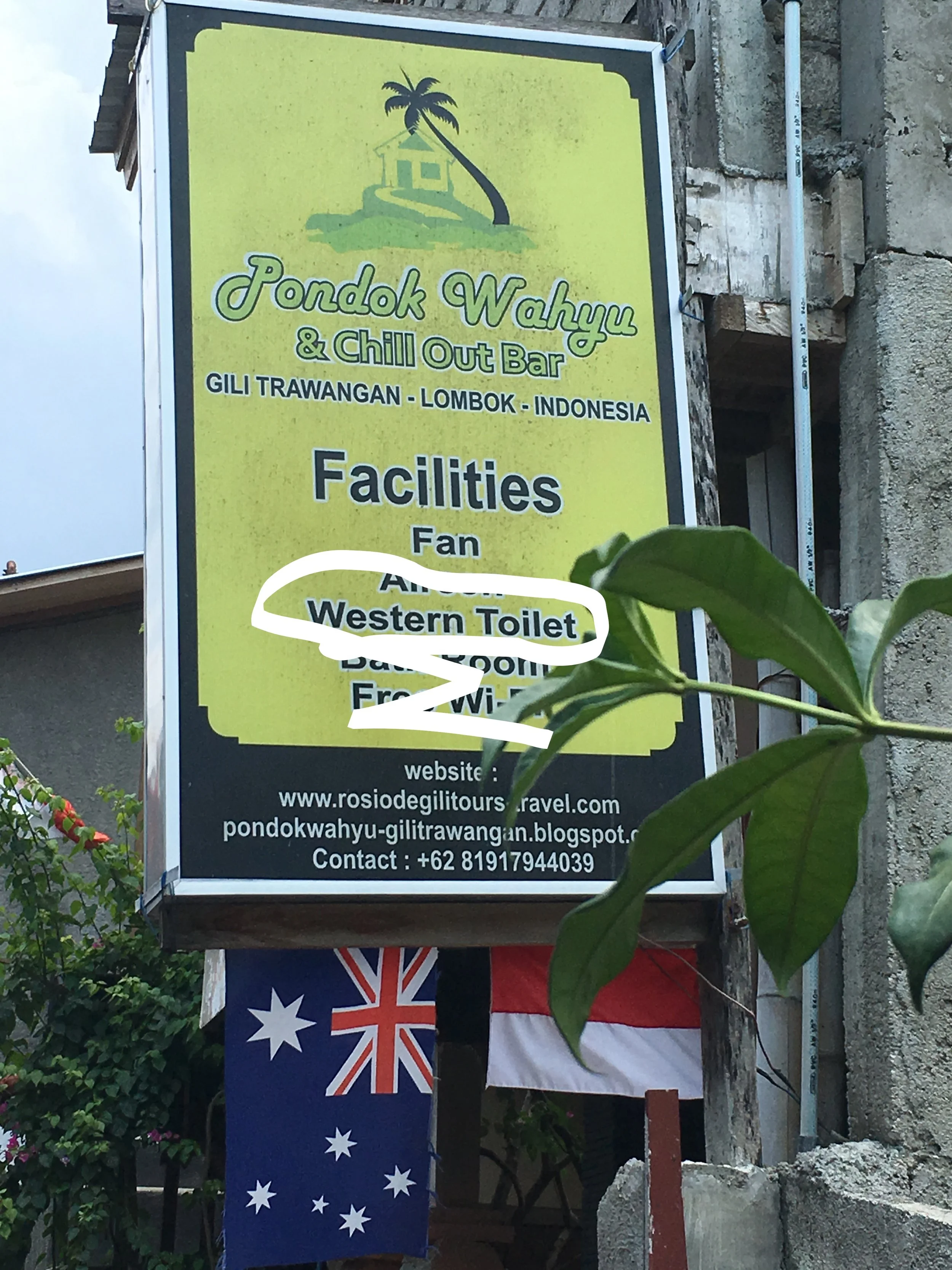 "uhhhhh....what's a 'western toilet' I wondered. I would soon find out.