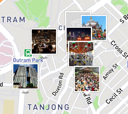 Here's a small sampling of TripScout's Singapore guide. By tapping on the pictures you can learn about the sites.