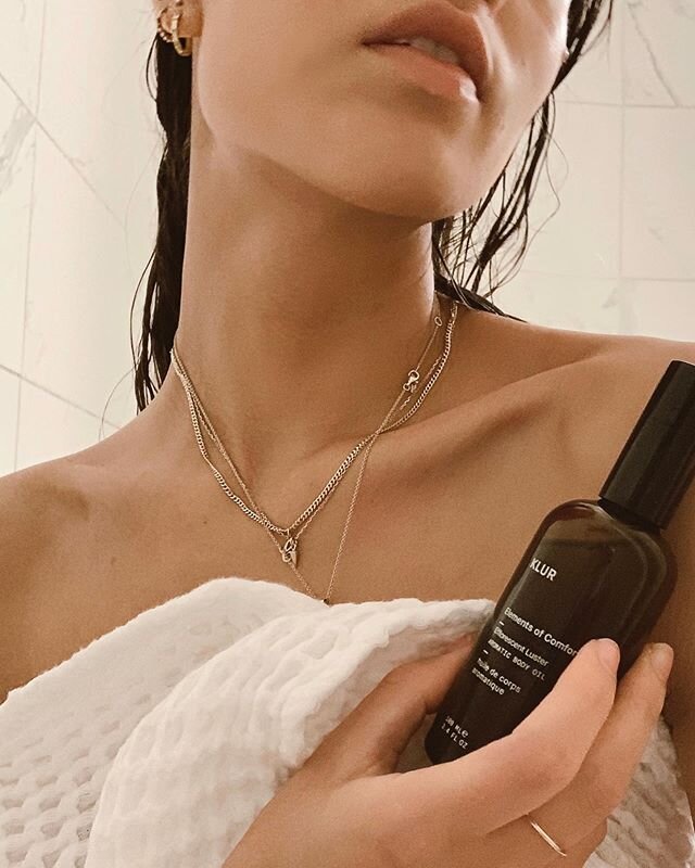 new favorite part of my nightly routine | @klur.co body oil