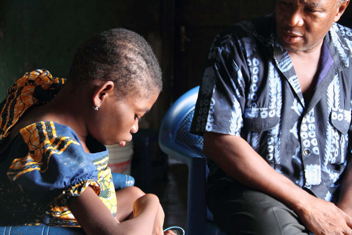 Ford and Mawunyo are very happy - she has decided to go to school but will not wear the uniform. We agreed!
