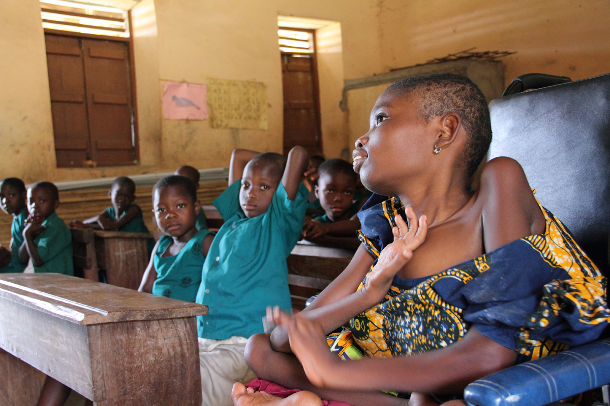 When they went on break we learned that the teacher made Mawunyo the class prefect. Mawunyo was also asked to introduce herself and she told the class that her name is Jennifer. Her family never gave her a Christian name, so we are not sure where this name came from, but now her classmates call her Jennifer. 