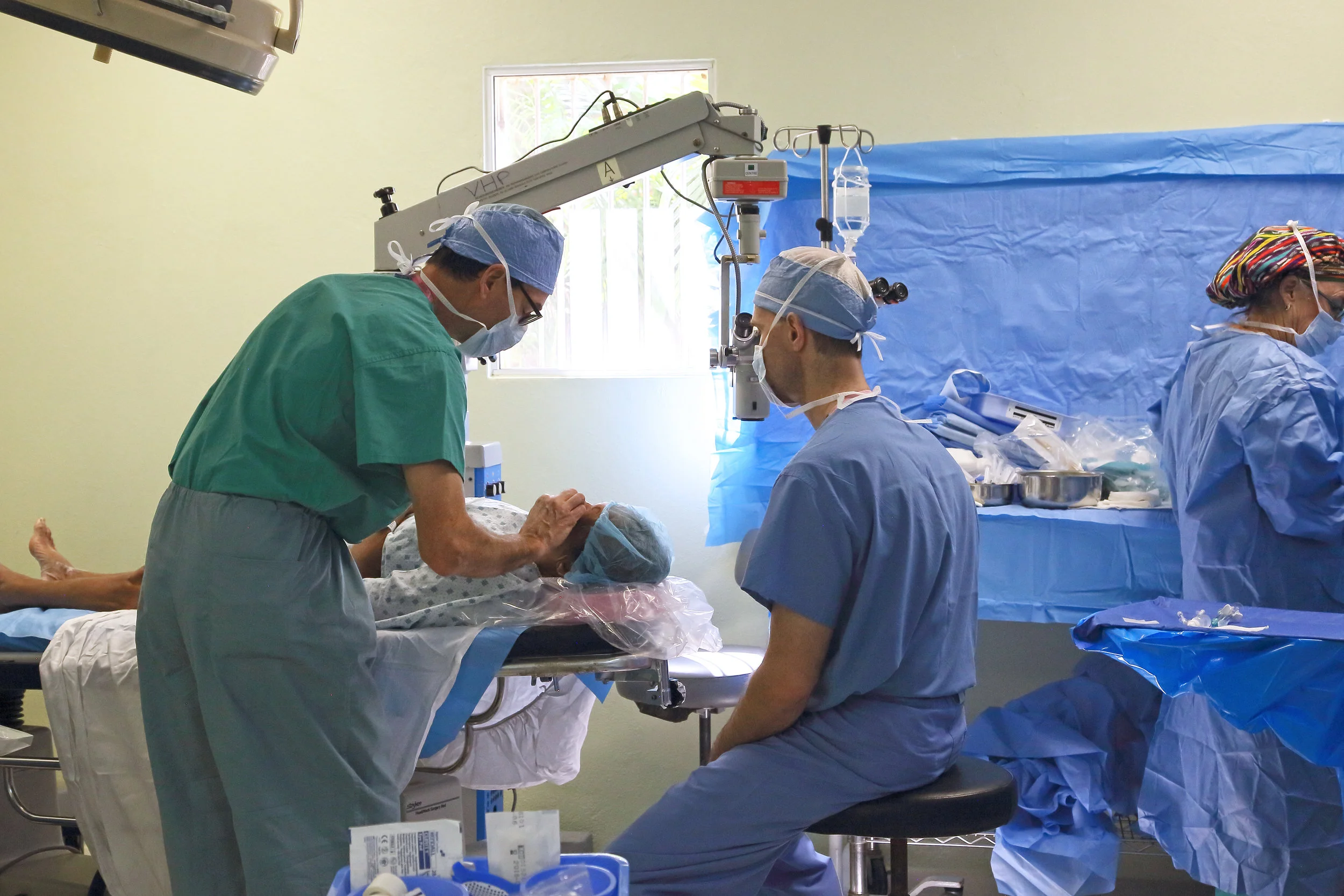 Getting a patient ready for surgery