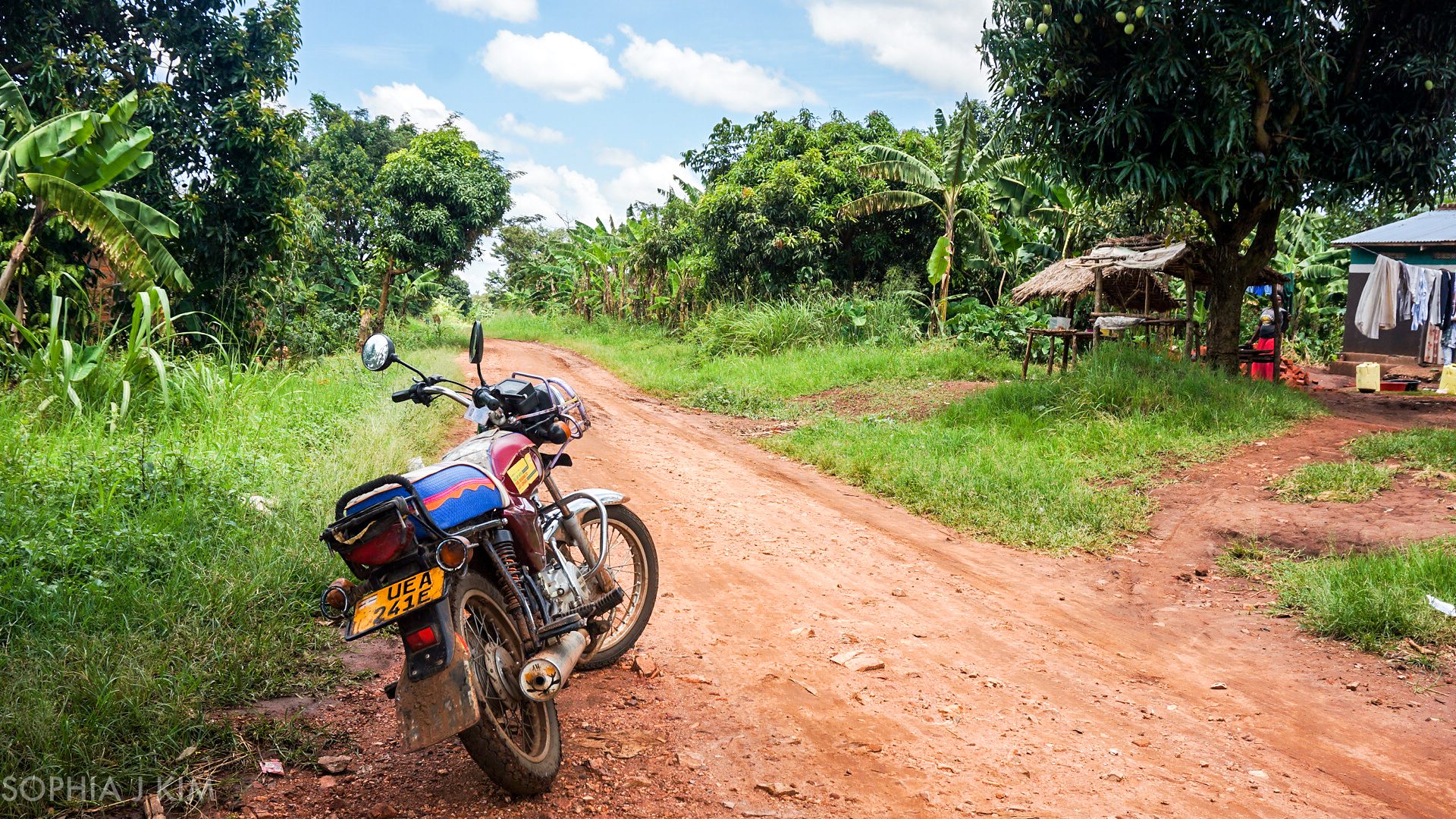 Bodaboda Local Transport Through the Countryside, Uganda