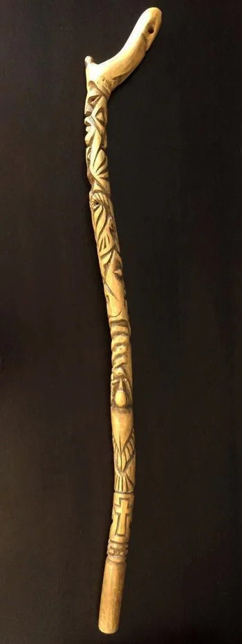 A  tokotoko  is a traditional carved ceremonial walking stick. It is a symbol of authority and status. This walking stick was carved by my father in law Ron de Rooy and depicts the principles that underpin how we do our work.