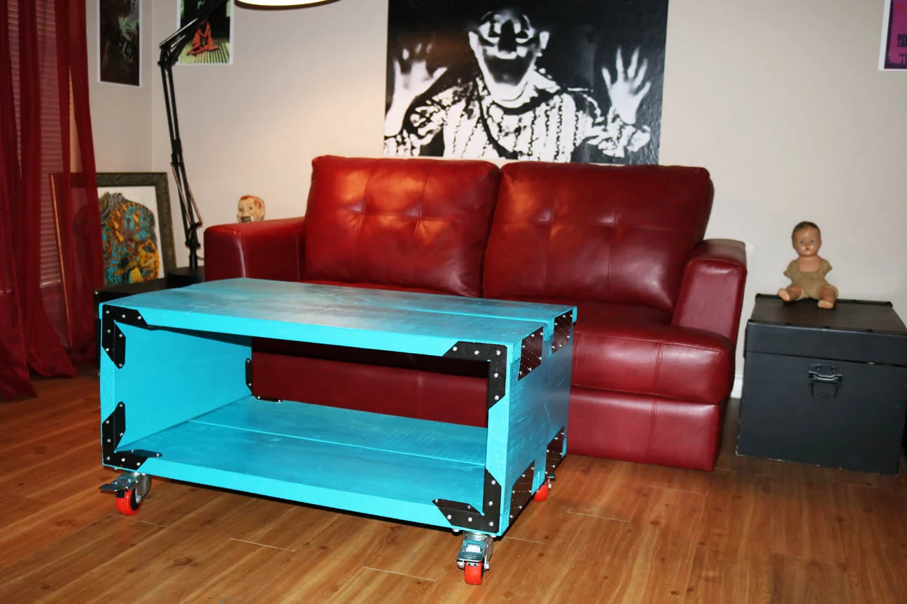 coffee table i made using strong ties