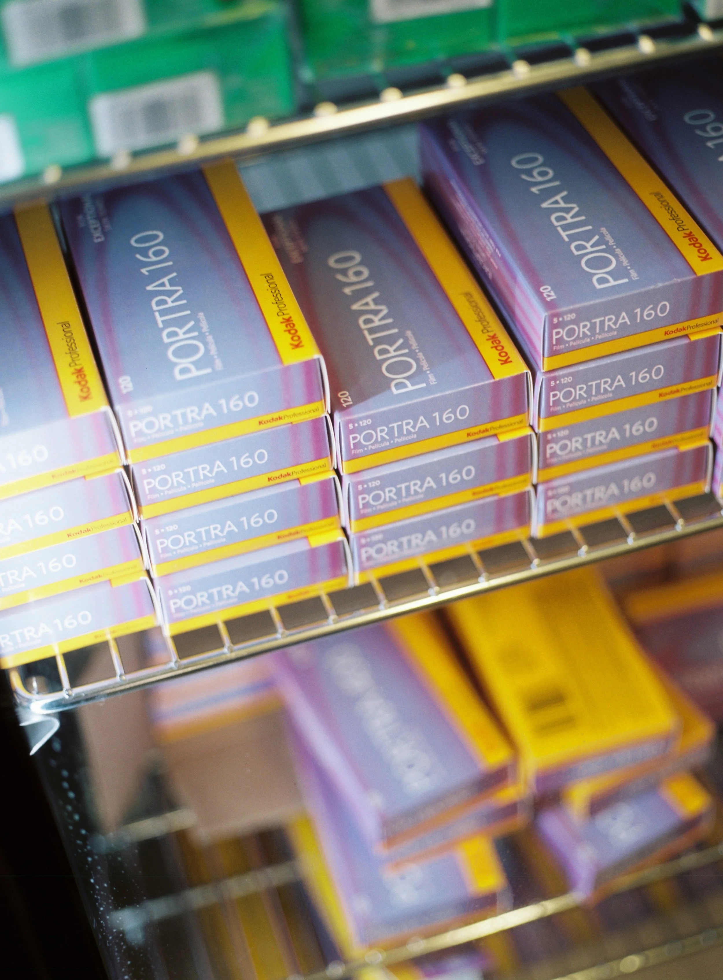 Kodak Portra 160 120 film stored at Ikigai Film Lab, a professional film developing and scanning lab in Melbourne.