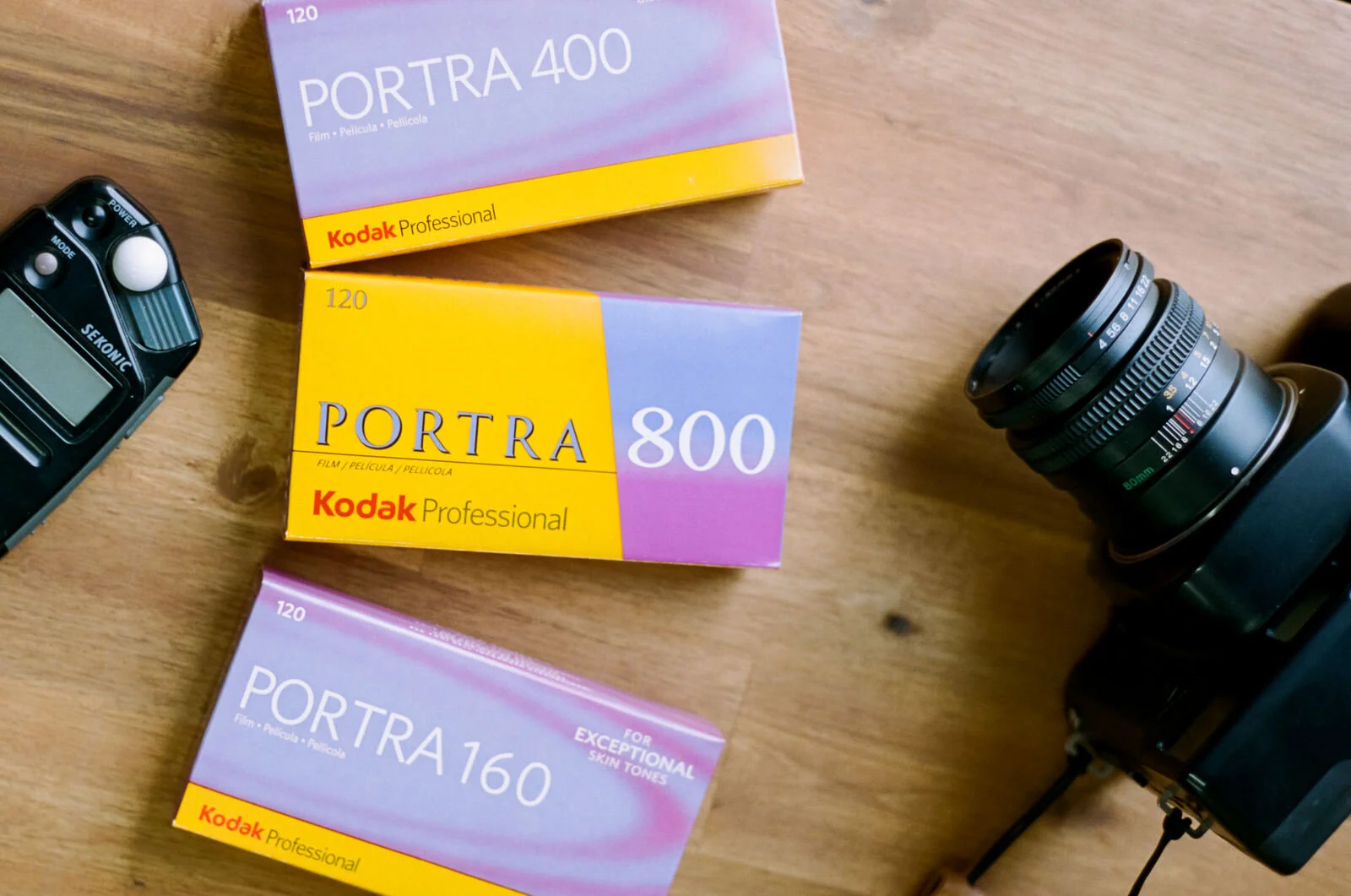 Kodak Portra 800 120 film roll medium format