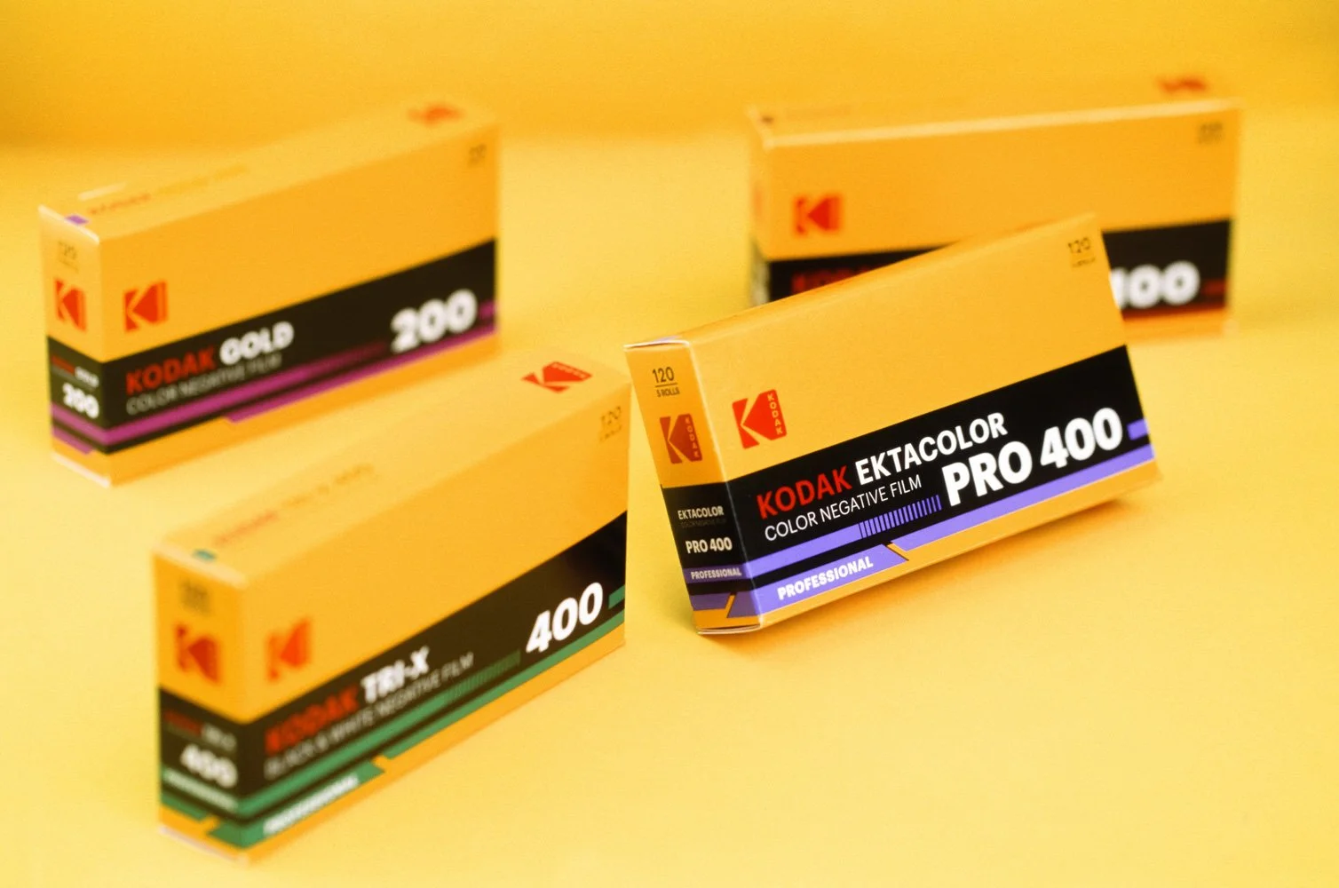 Kodak Ektacolor Pro 400 professional ISO 400 colour negative film in 35mm format