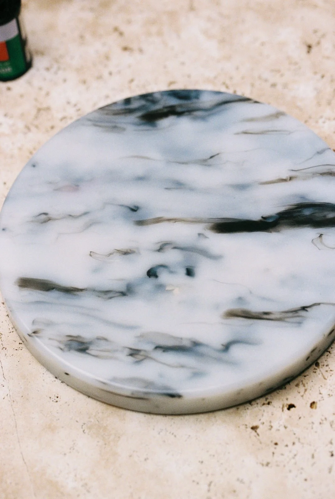 Close-up of the No.50 jewellery tray made from recycled film containers