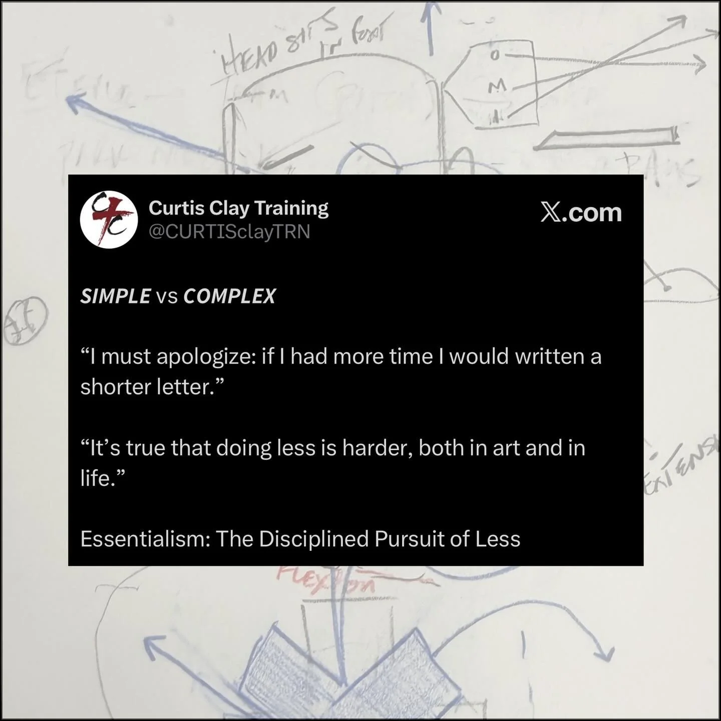 𝚂𝙸𝙼𝙿𝙻𝙴 is ᄃӨMPᄂ&Sigma;X
&mdash;
𝘾𝘜𝘙𝘛𝘐𝘚 𝘾𝘓𝘈𝘠 𝙏𝘙𝘈𝘐𝘕𝘐𝘕𝘎