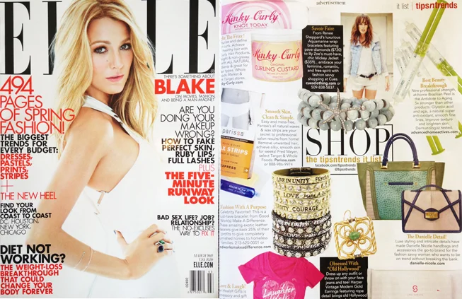 Renee Sheppard Jewelry wrap bracelet featured in Elle magazine