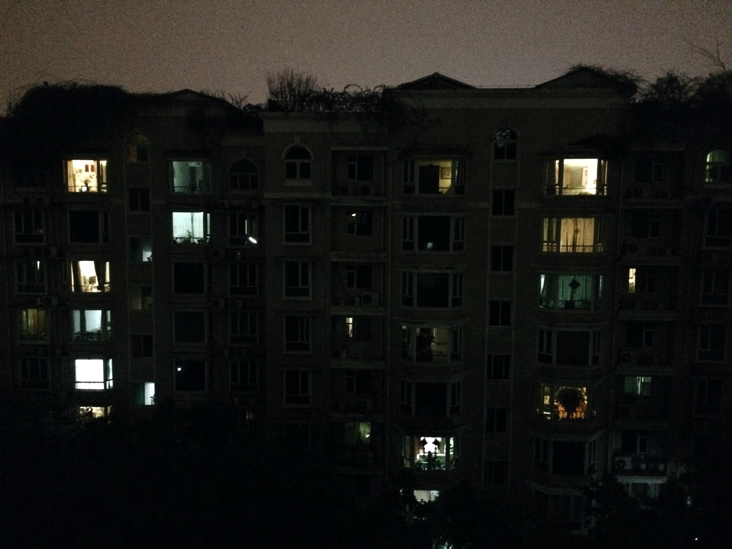 View of the apartments across from us.