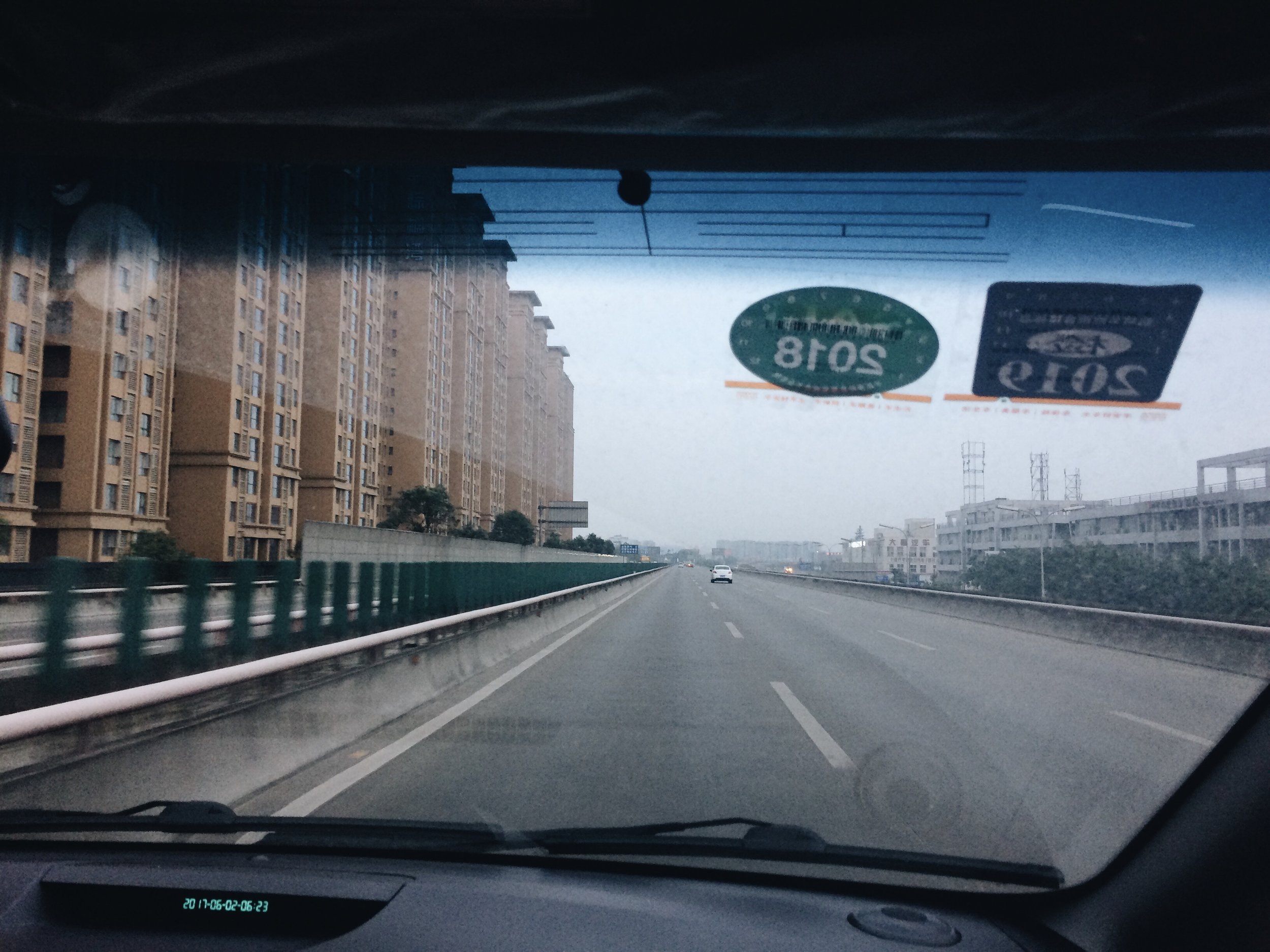 The road to the airport.
