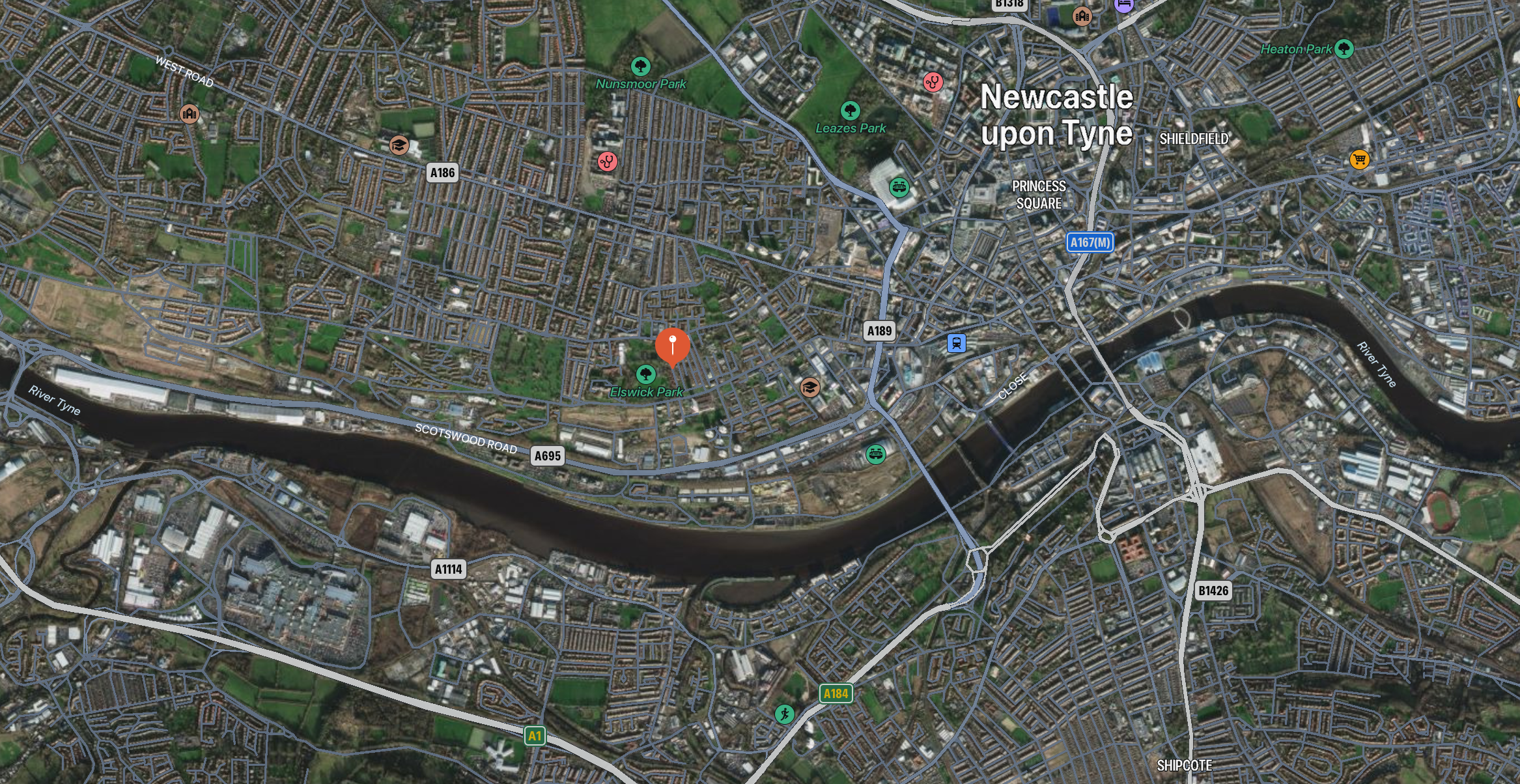 Newcastle showing Beech Grove Road.png