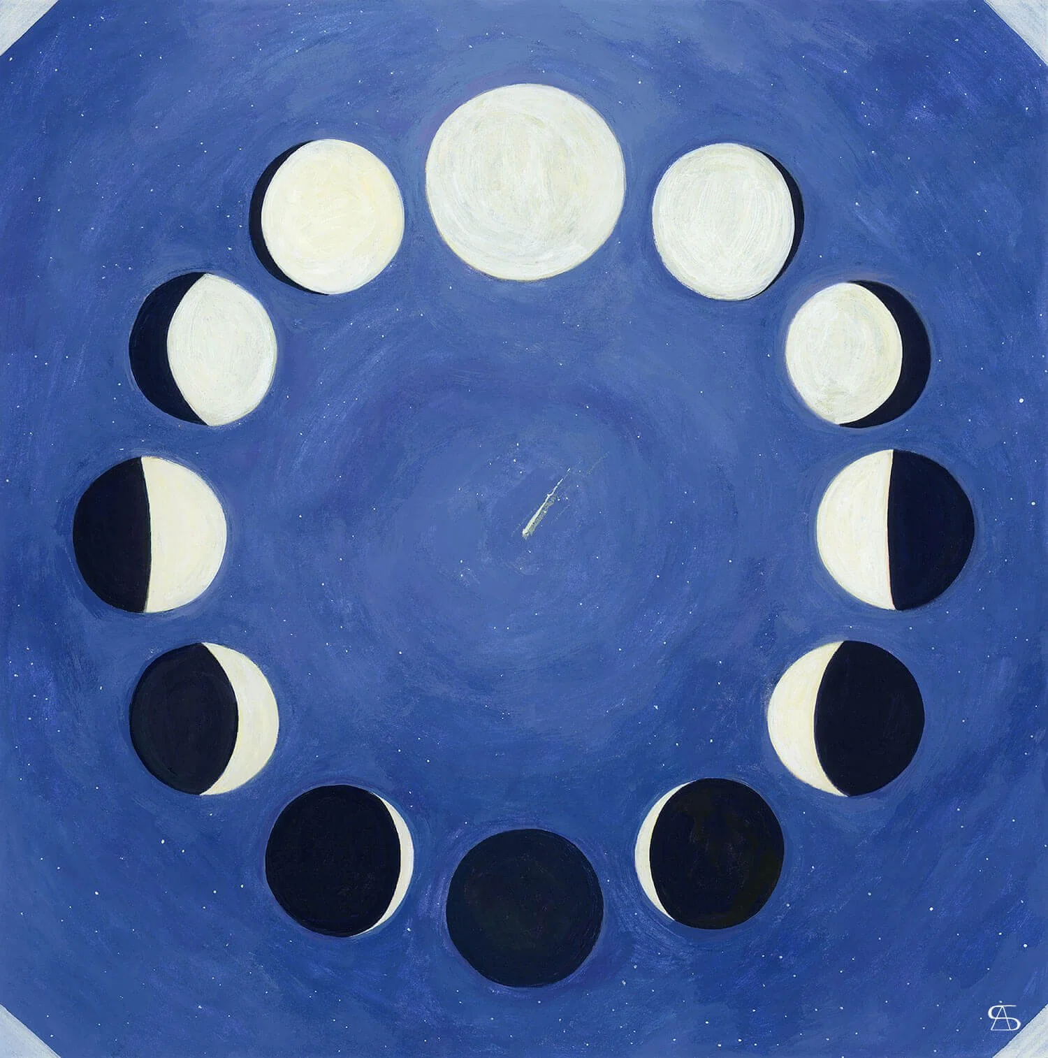 Moon phases by Apolonia Stankiewicz