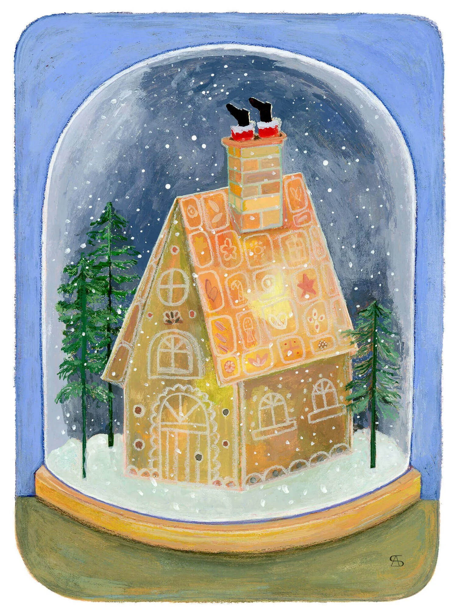 Christmas gingerbread house by Apolonia Stankiewicz