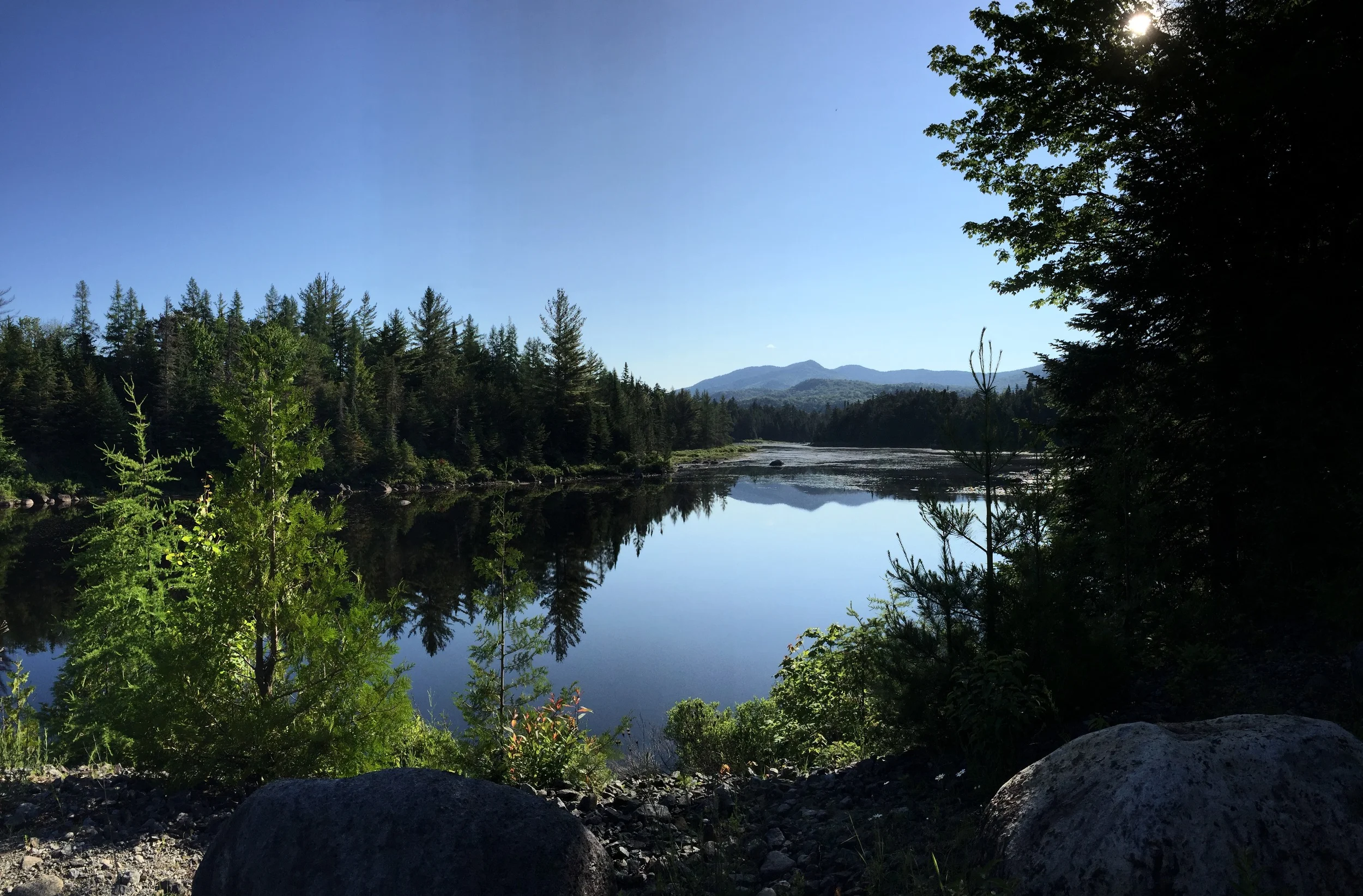 Boreas Pond outlet, one of my weekly hikes that is about 15 miles total.