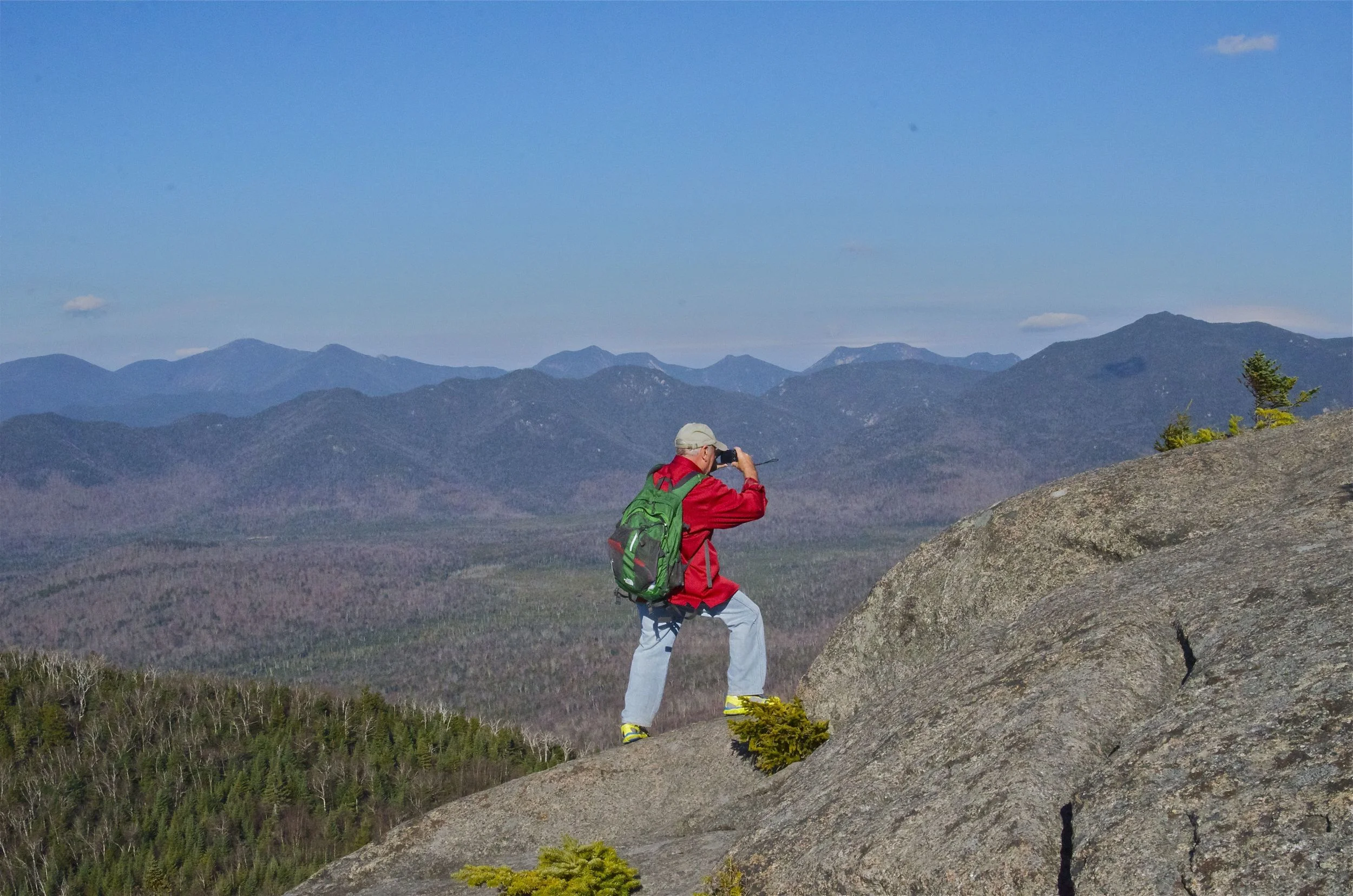 My hiking partner for ADK Hike for Hope, Dave Tart, on Sunrise Mountain.