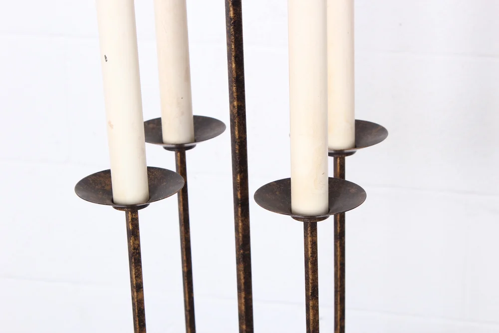 Tommi Parzinger Gilt Iron Floor Lamp Sputnik Modern Tommi Parzinger Gilt Iron Floor Lamp, Tommi Parzinger Floor Lamp