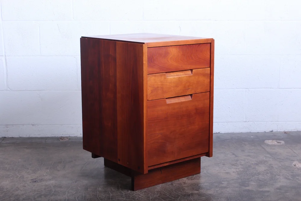 George Nakashima Nightstand In Cherry 1963 Sputnik Modern