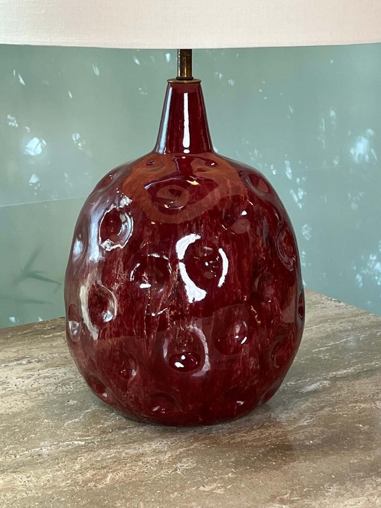 Mier Vervelend pond Marcello Fantoni Dimpled Ceramic Table Lamp — sputnik modern