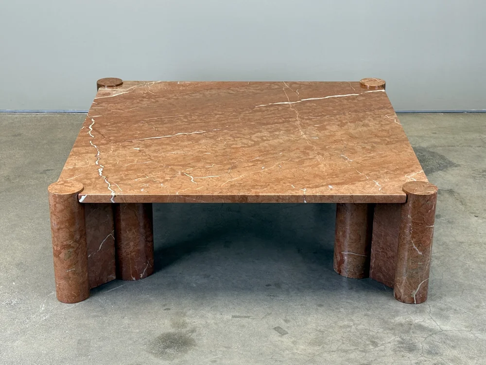 Gae Aulenti 'Jumbo' Marble Coffee Table for Knoll — sputnik modern