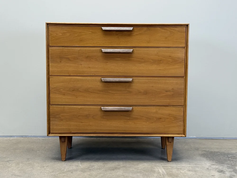 Dunbar Dresser with Leather Handles by Edward Wormley  sputnik modern