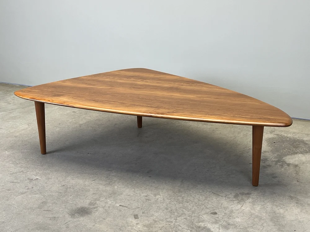 Large Teak Coffee Table by Johannes Aasbjerg — sputnik modern