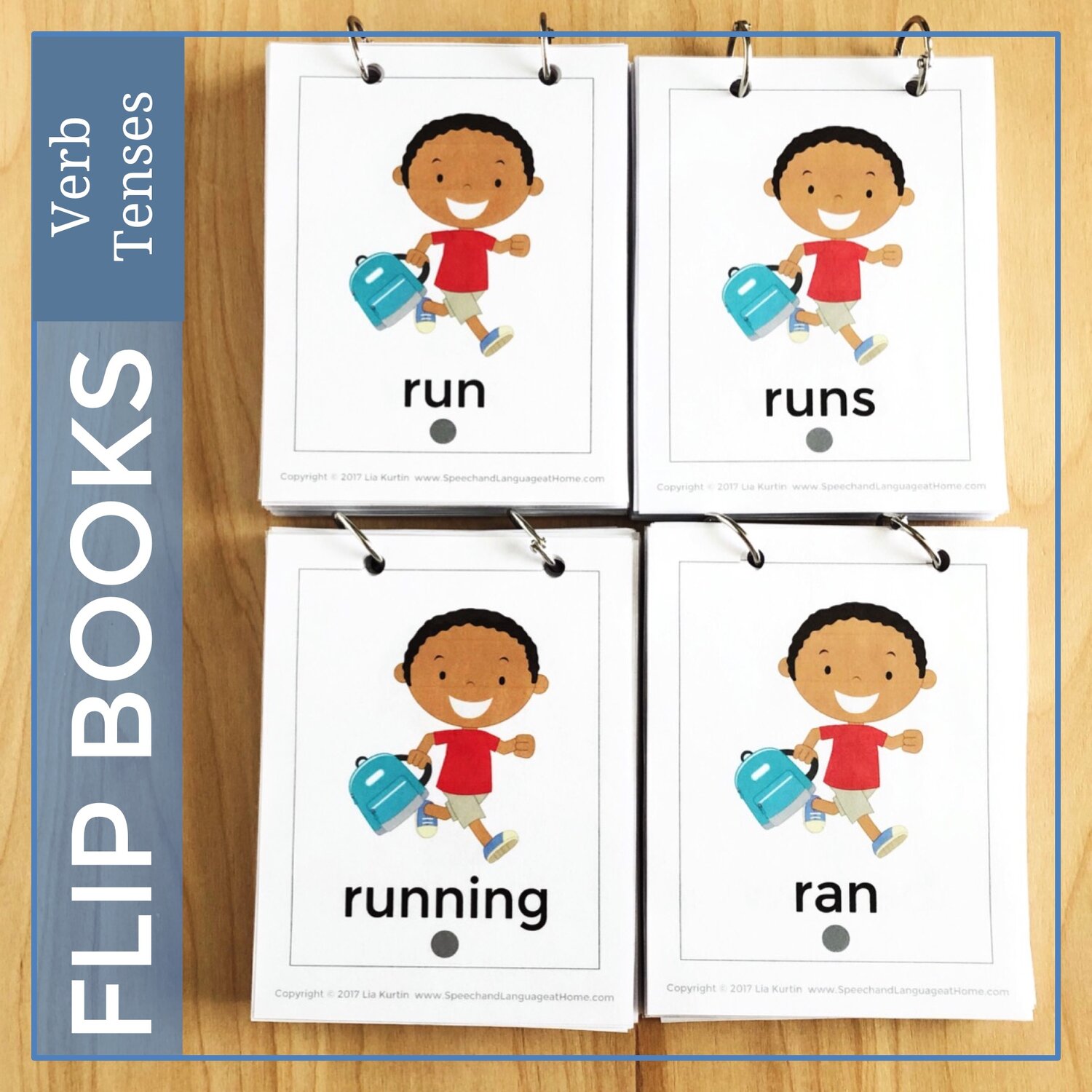 Verb Tenses. Flip Books for Speech Therapy Activities — Speech Therapy at  Home — SLP