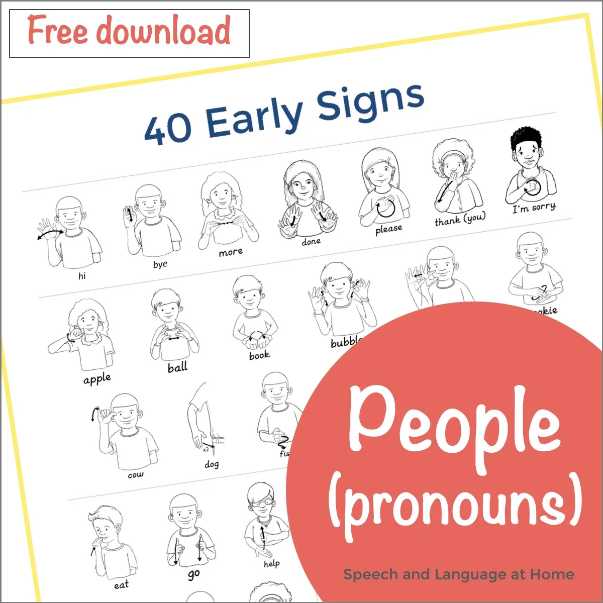Reduce toddler frustration by teaching sign language in daily routines: Part 4 People
