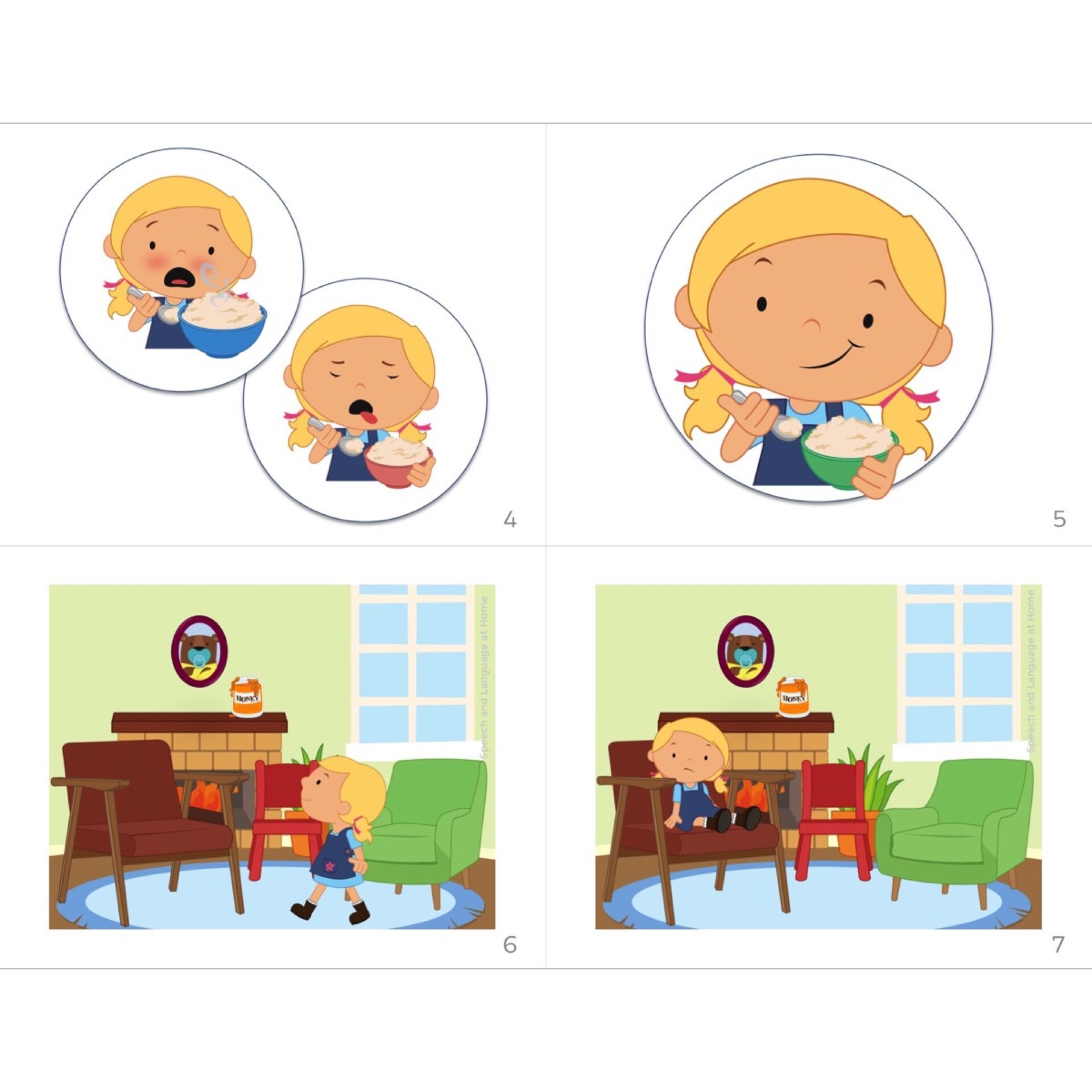 Goldilocks and the Three Bears wordless picture book. Speech activities for  preschoolers — Speech and Language at Home