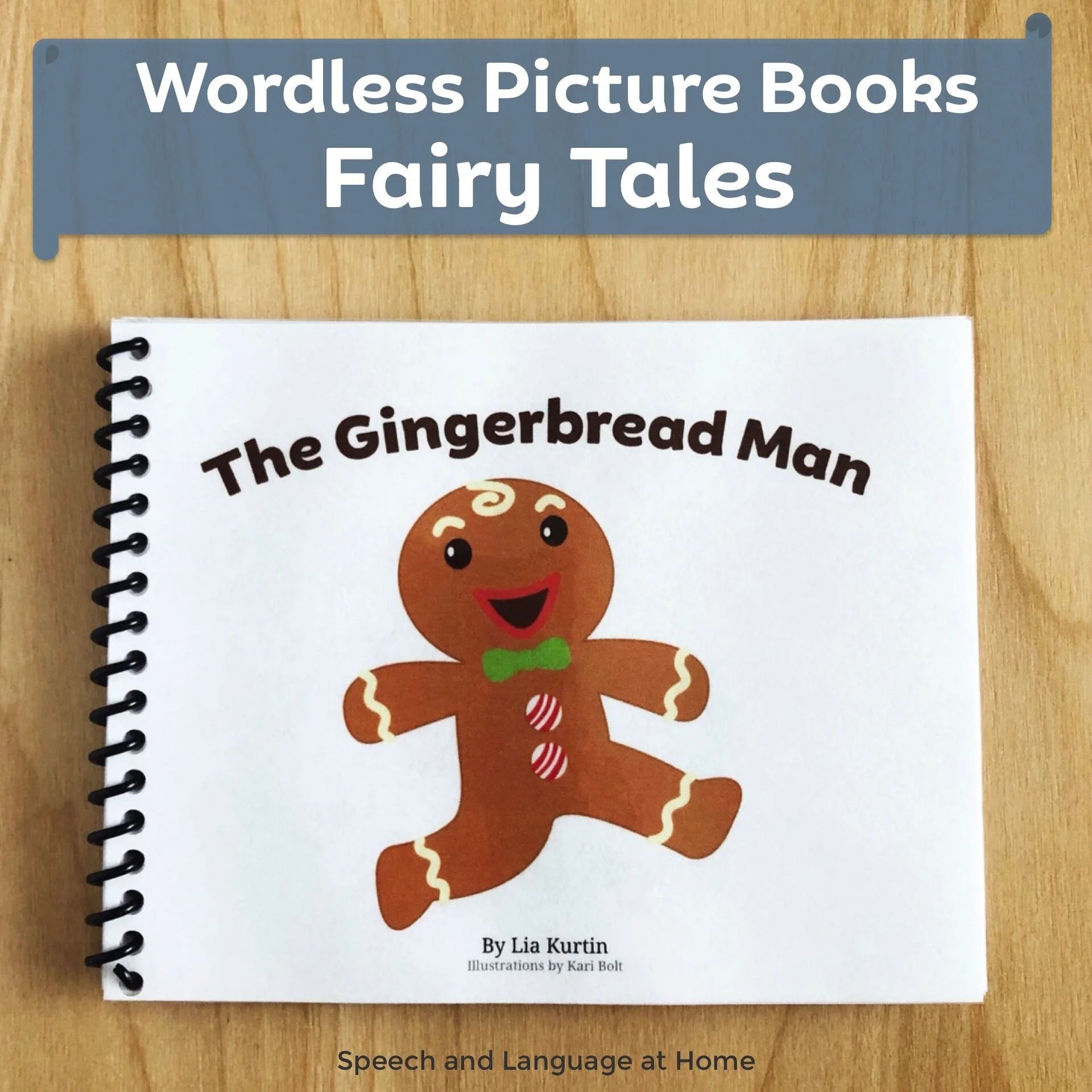 the gingerbread man wordless picture book. speech activities for  preschoolers — slp