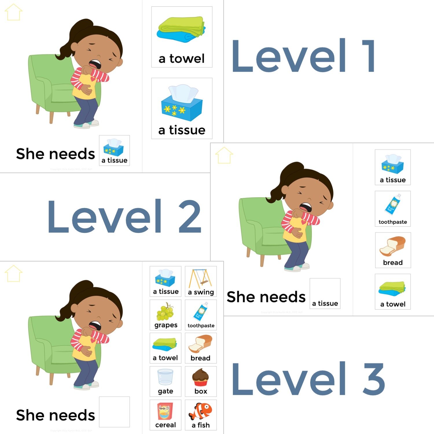 AAC Core Vocabulary Books Set 2 No Print Speech Therapy Activity Early Intervention