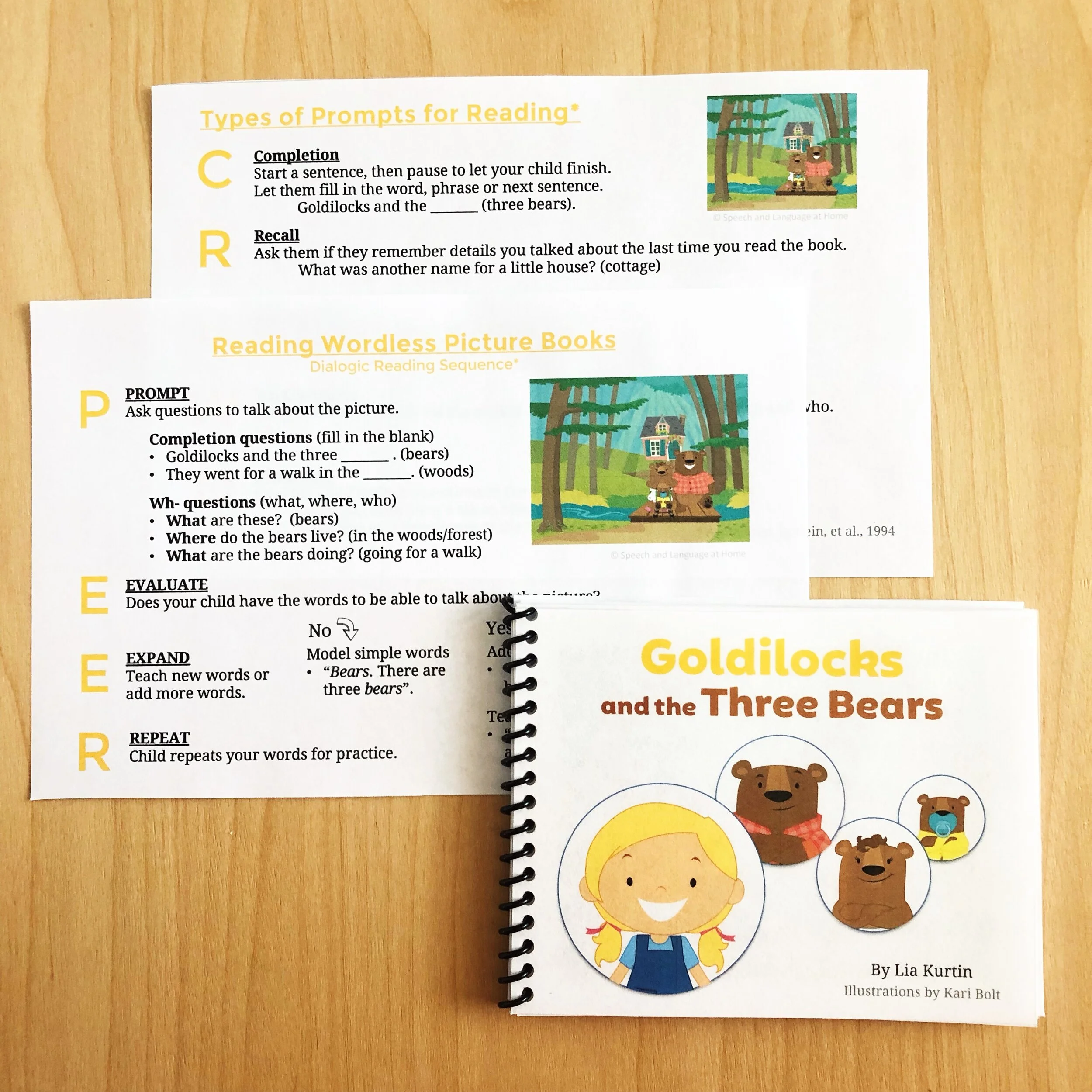 Wordless Fairy Tale Books and Activities Bundle for Speech Therapy Apraxia Articulation Language