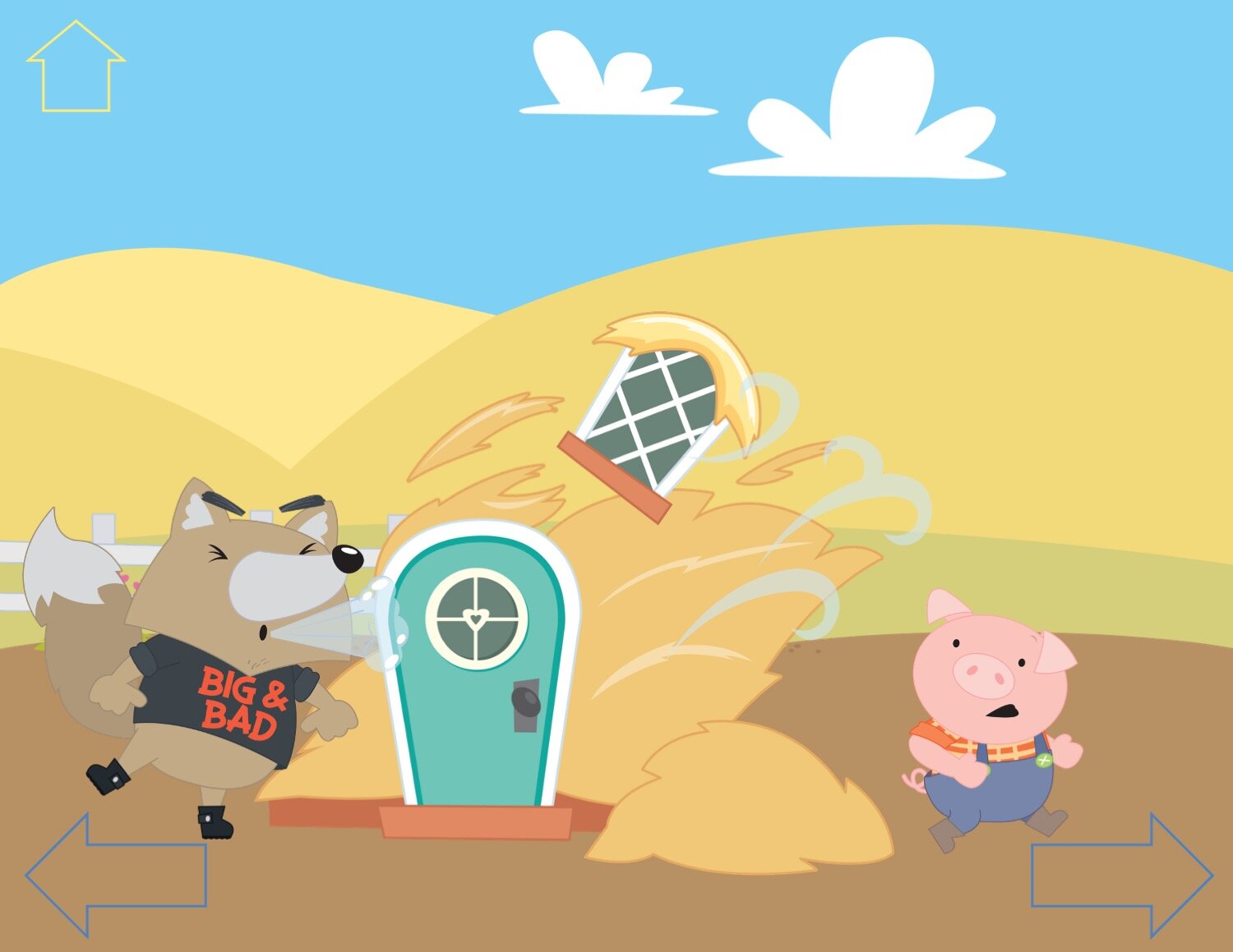No Print Wordless Fairy Tales for preschool, kindergarten, and speech therapy the three little pigs